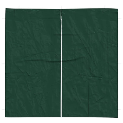 Partyzelt-Seitenteil 2 Stk. 200 x 195 cm Grün PE und Stahl