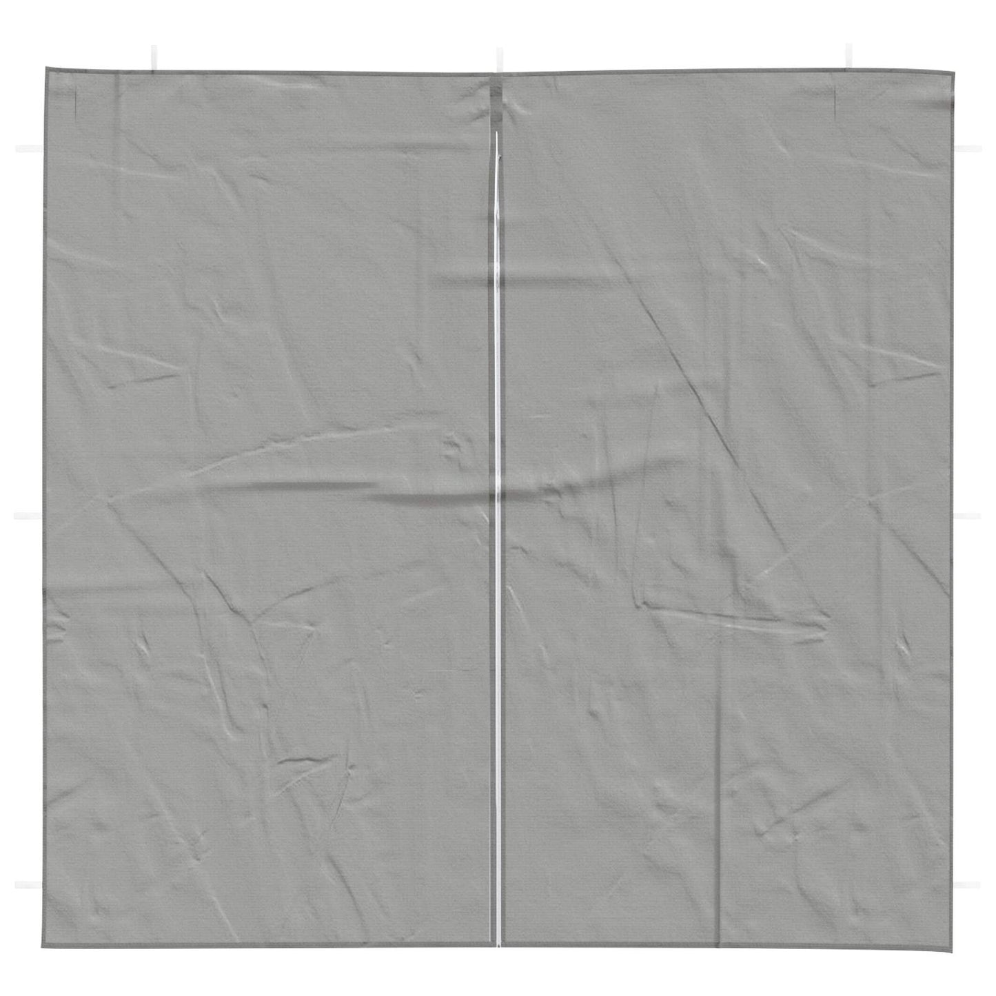Partyzelt-Seitenteil 2 Stk. 200 x 195 cm Hellgrau PE und Stahl