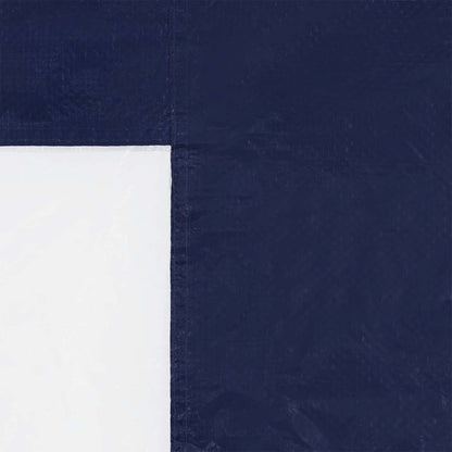 Partyzelt-Seitenteil 2 Stk. 400 x 195 cm Blau PE und Stahl