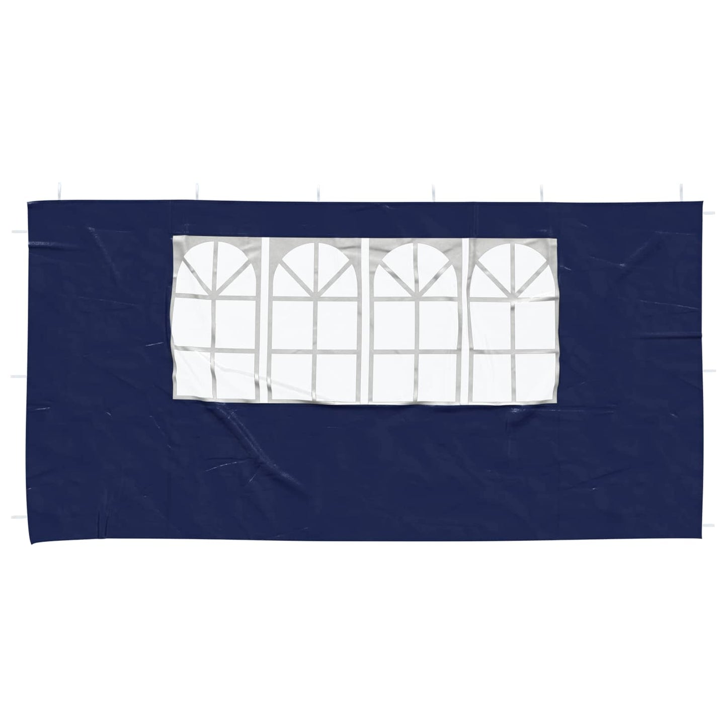 Partyzelt-Seitenteil 2 Stk. 400 x 195 cm Blau PE und Stahl