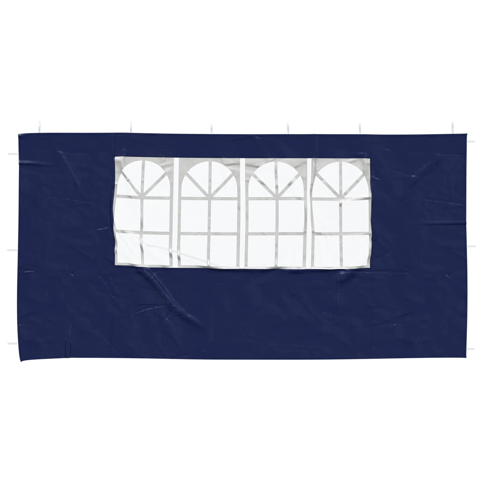 Partyzelt-Seitenteil 2 Stk. 400 x 195 cm Blau PE und Stahl