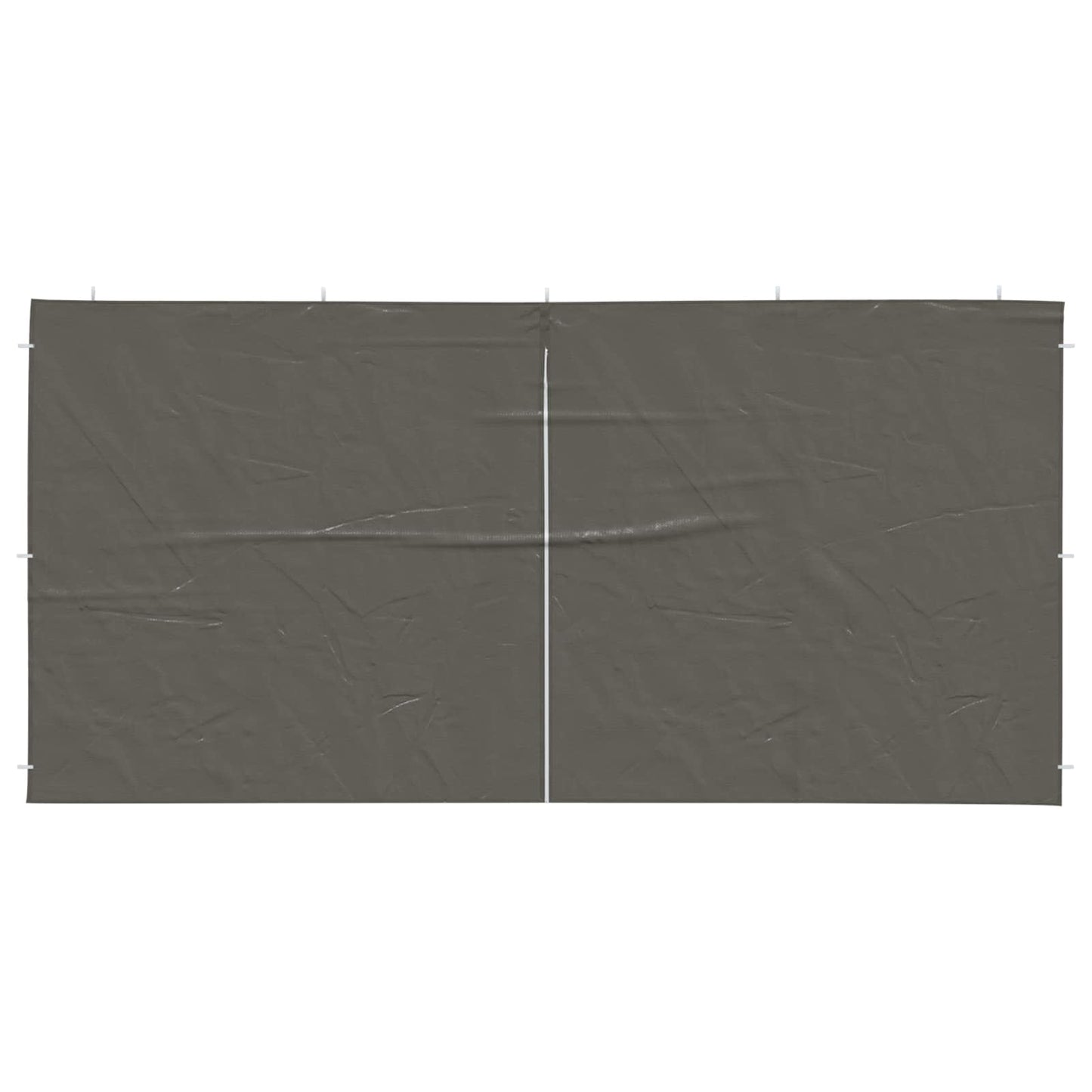 Partyzelt-Seitenteil 2 Stk. 400 x 195 cm Anthrazit PE und Stahl