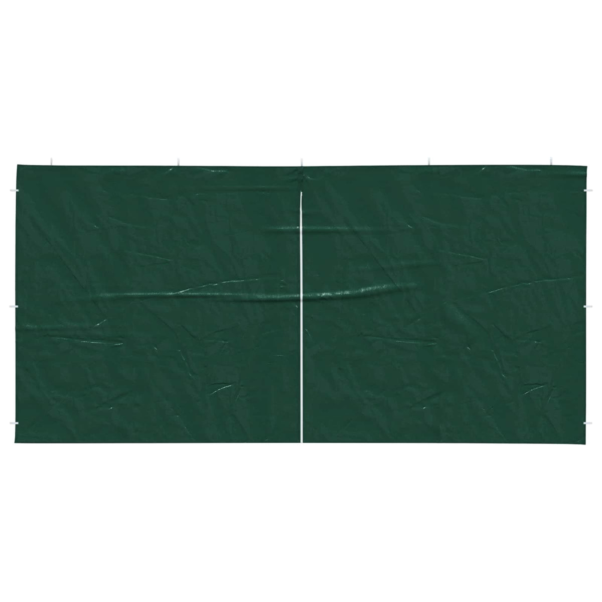 Partyzelt-Seitenteil 2 Stk. 400 x 195 cm Grün PE und Stahl