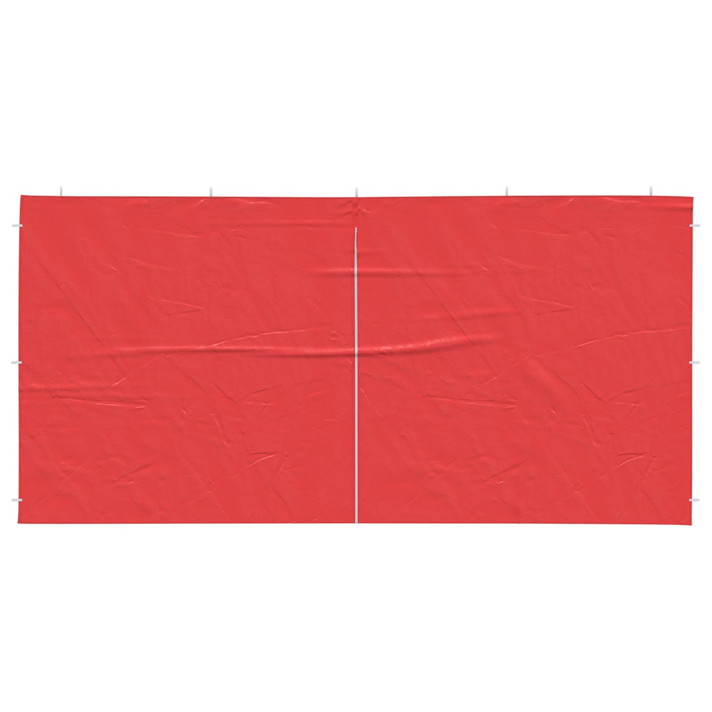 Partyzelt-Seitenteil 2 Stk. 400 x 195 cm Rot PE und Stahl