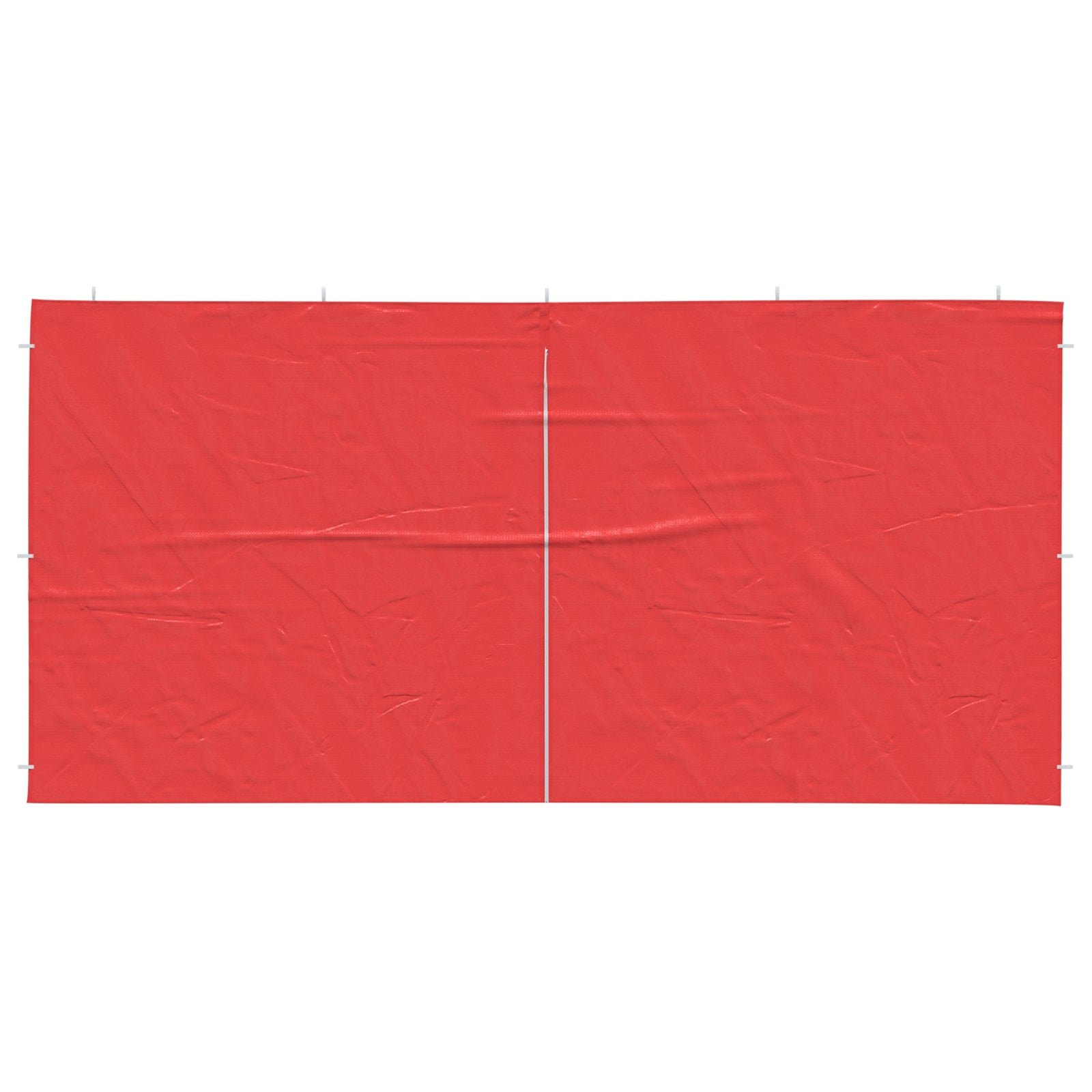 Partyzelt-Seitenteil 2 Stk. 400 x 195 cm Rot PE und Stahl
