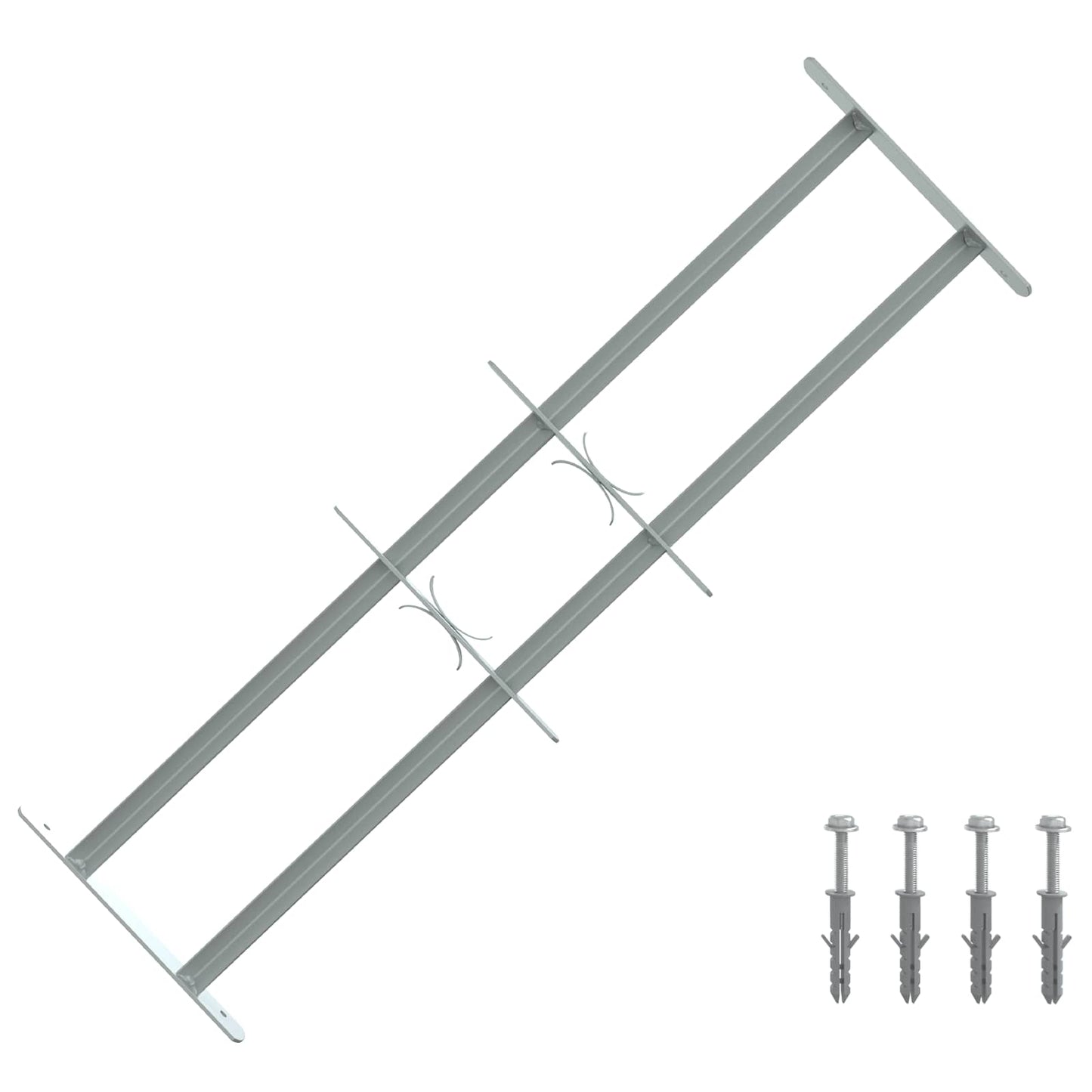 Sicherheitsgitter für Fenster mit 2 Querstangen 3 Stk.