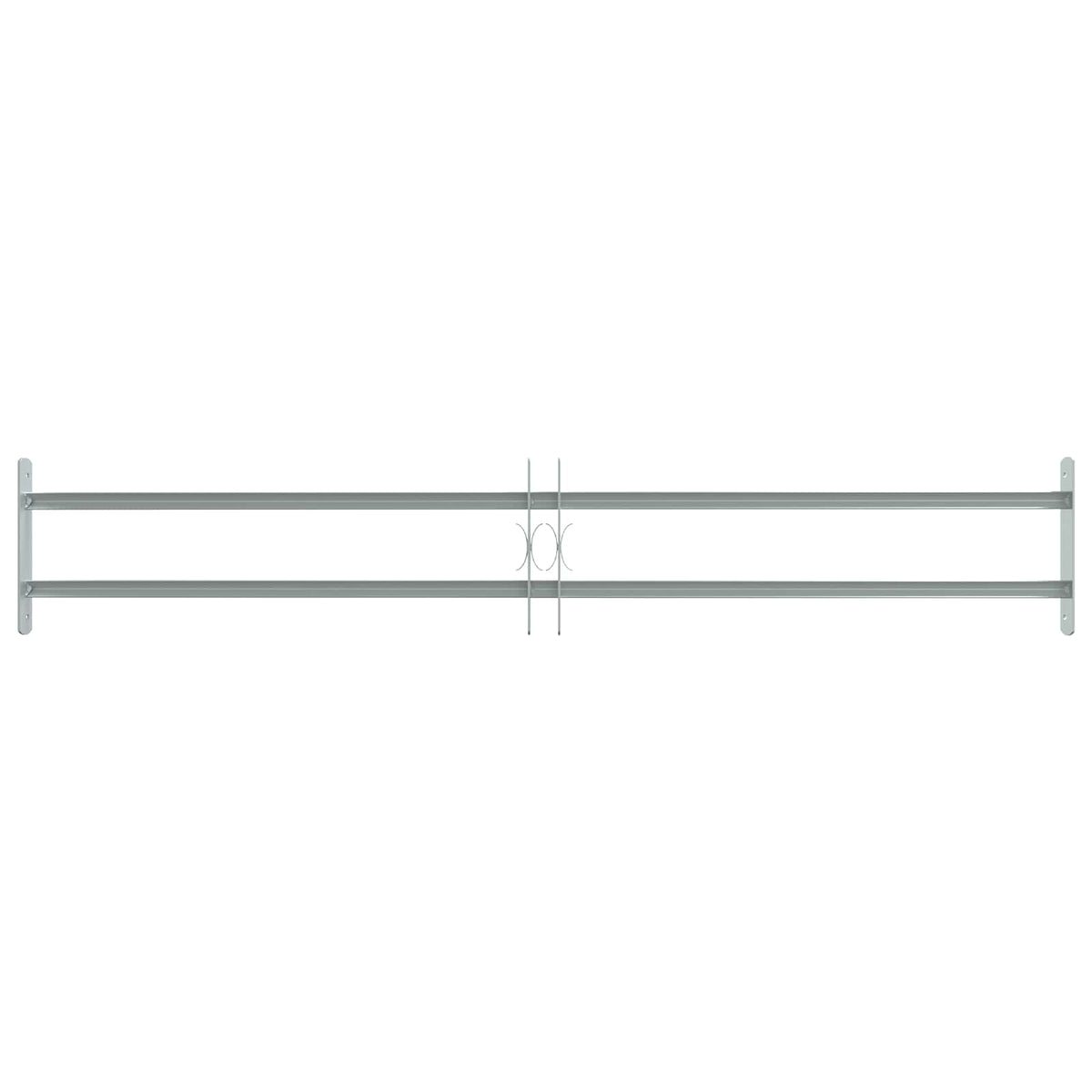 Sicherheitsgitter für Fenster mit 2 Querstangen 3 Stk.