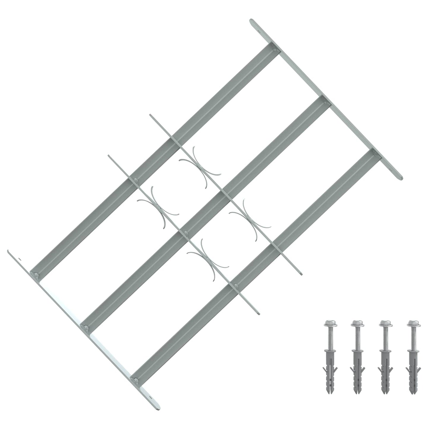 Sicherheitsgitter für Fenster mit 3 Querstangen 3 Stk.
