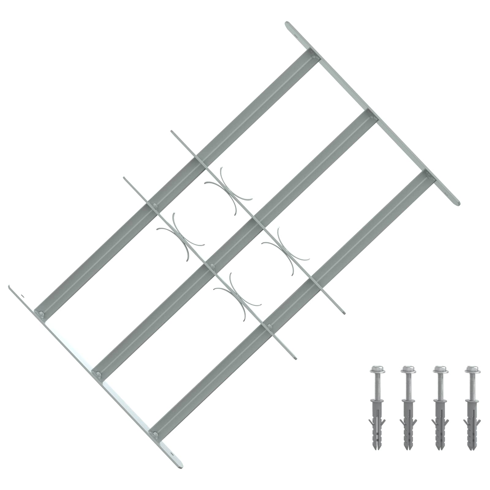 Sicherheitsgitter für Fenster mit 3 Querstangen 3 Stk.