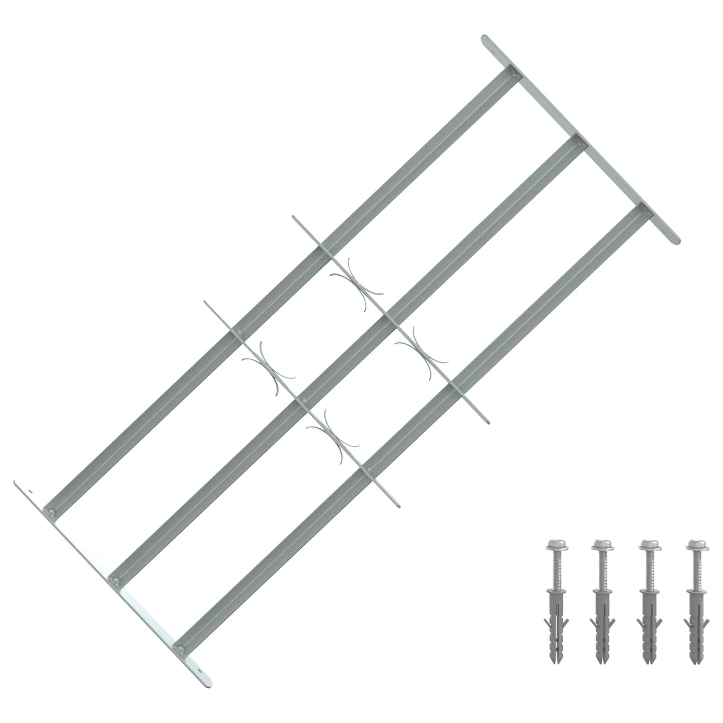 Sicherheitsgitter für Fenster mit 3 Querstangen 3 Stk.
