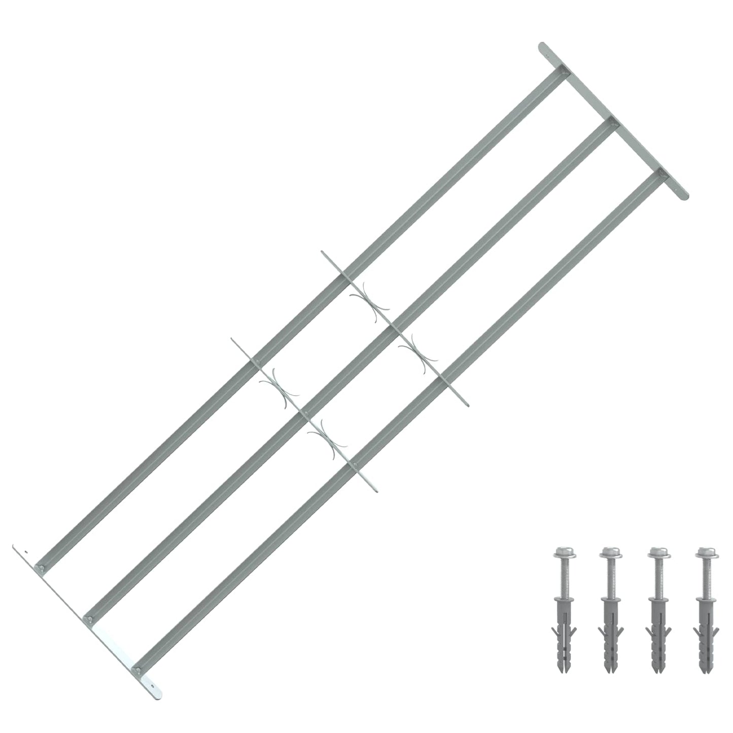 Sicherheitsgitter für Fenster mit 3 Querstangen 3 Stk.