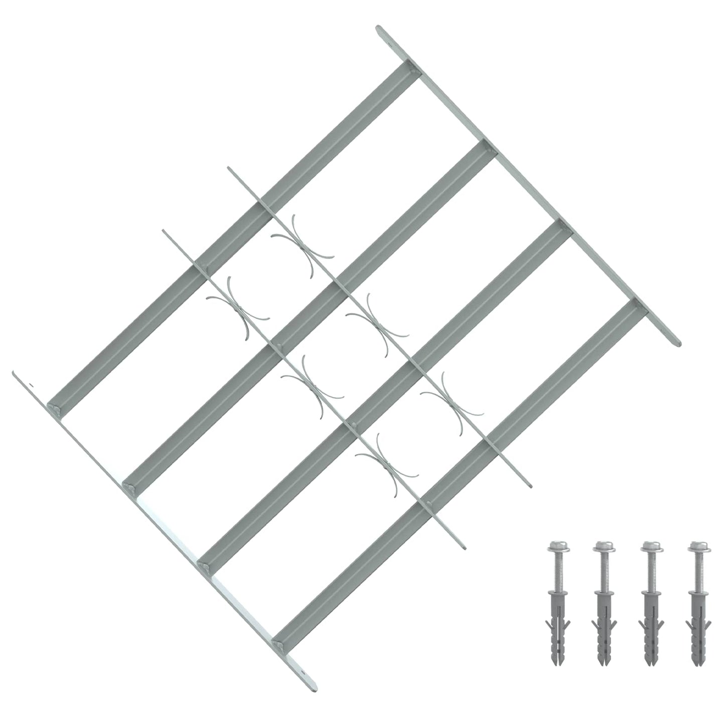 Sicherheitsgitter für Fenster mit 4 Querstangen 3 Stk.