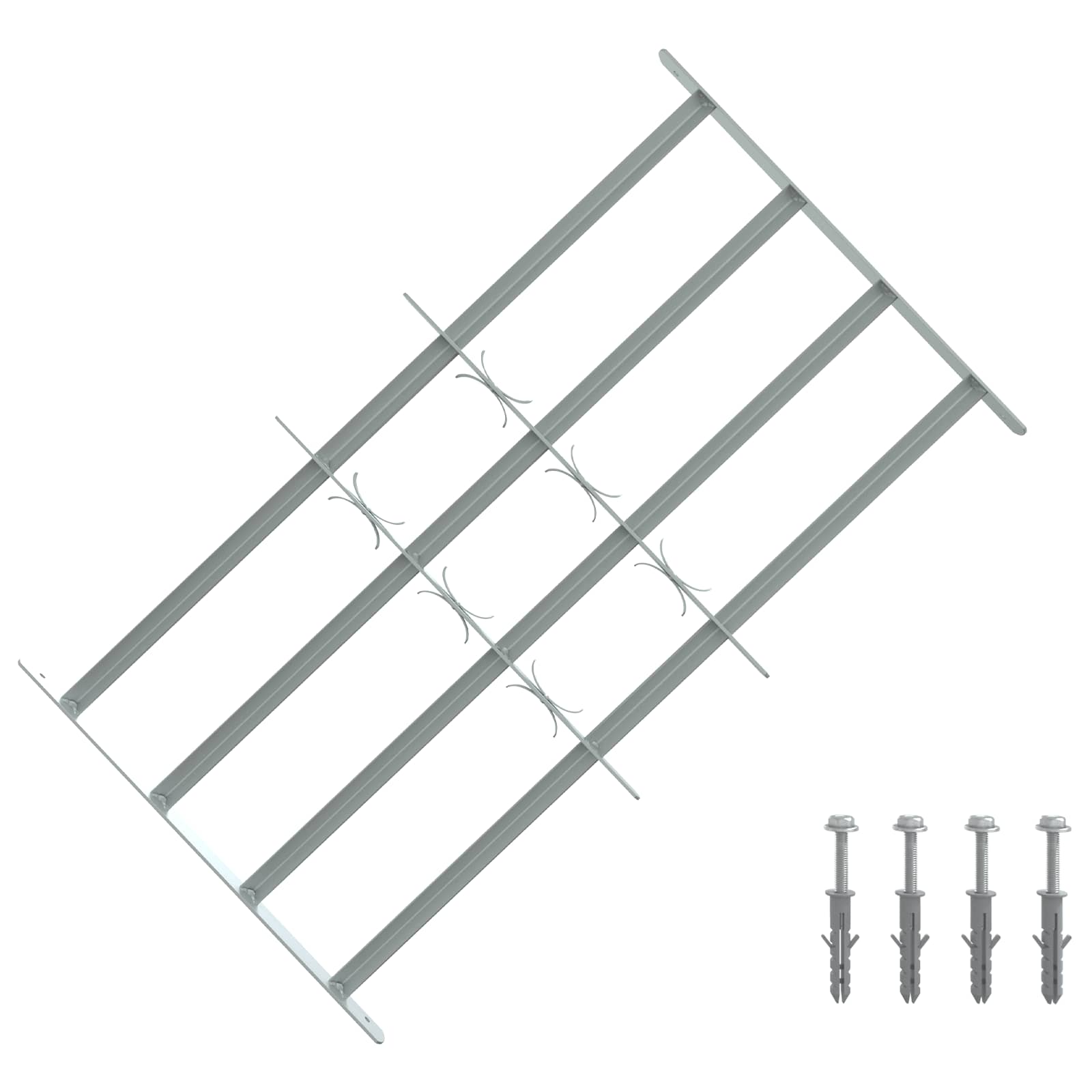 Sicherheitsgitter für Fenster mit 4 Querstangen 3 Stk.