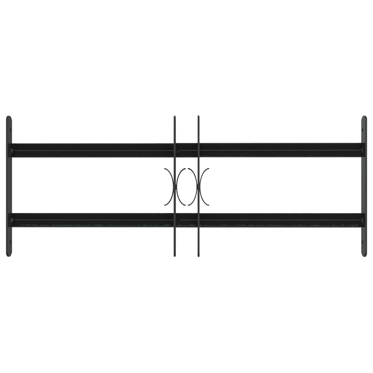 Sicherheitsgitter für Fenster mit 2 Querstangen 3 Stk. 43-74 cm