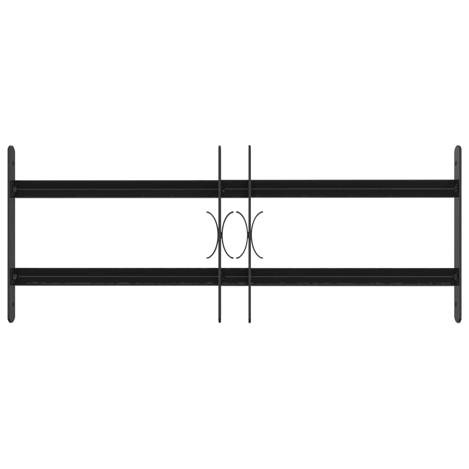 Sicherheitsgitter für Fenster mit 2 Querstangen 3 Stk. 43-74 cm