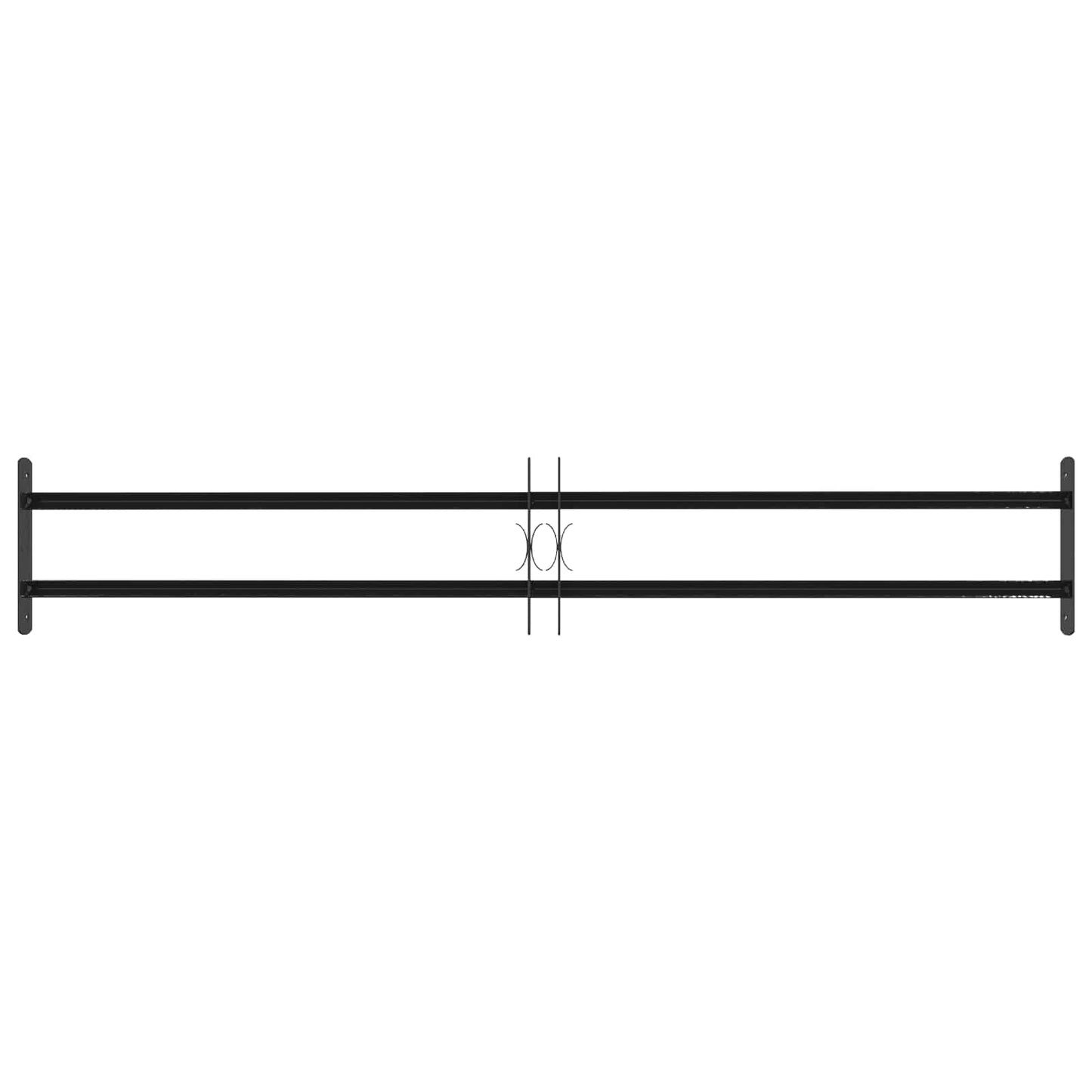 Sicherheitsgitter für Fenster mit 2 Querstangen 3 Stk.