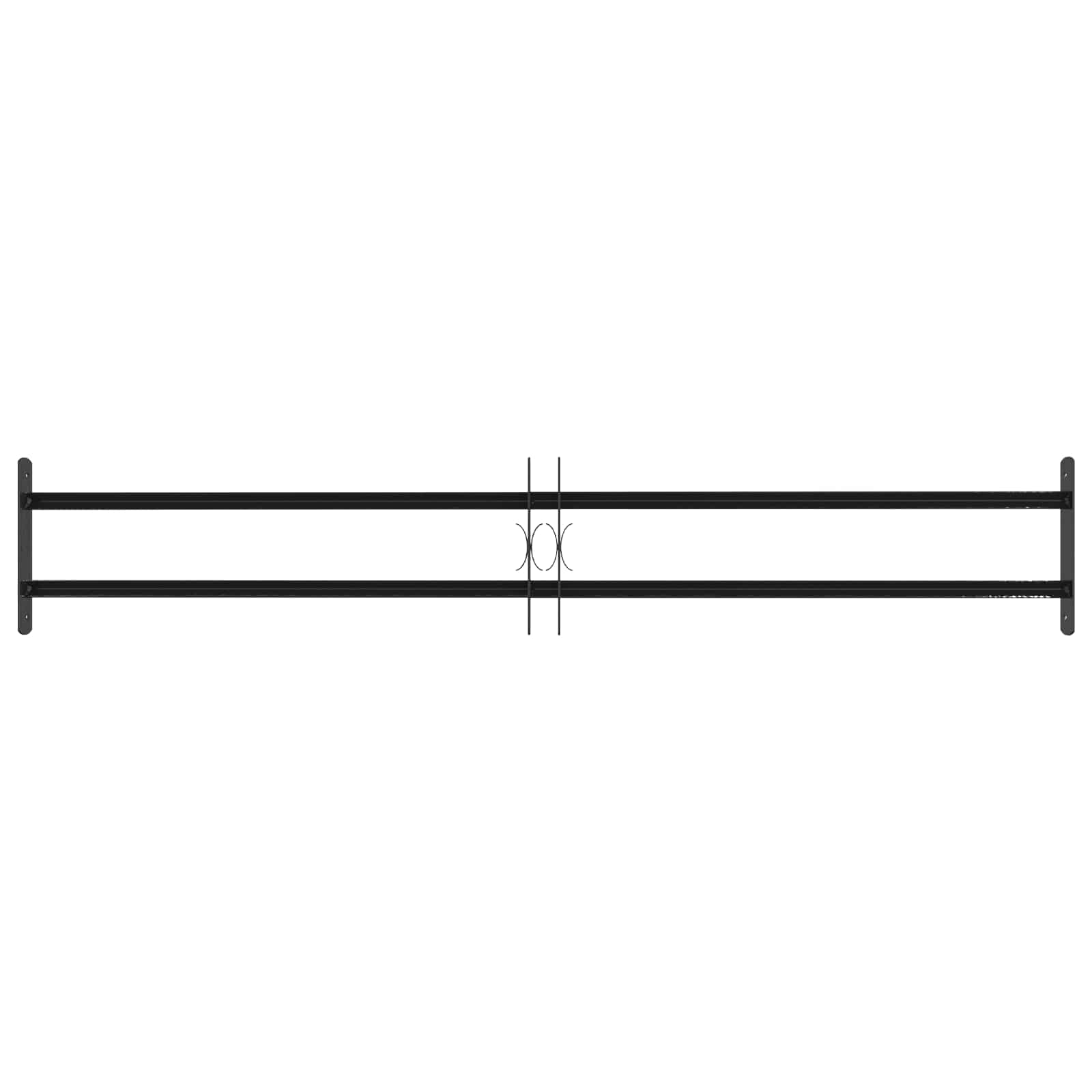 Sicherheitsgitter für Fenster mit 2 Querstangen 3 Stk.
