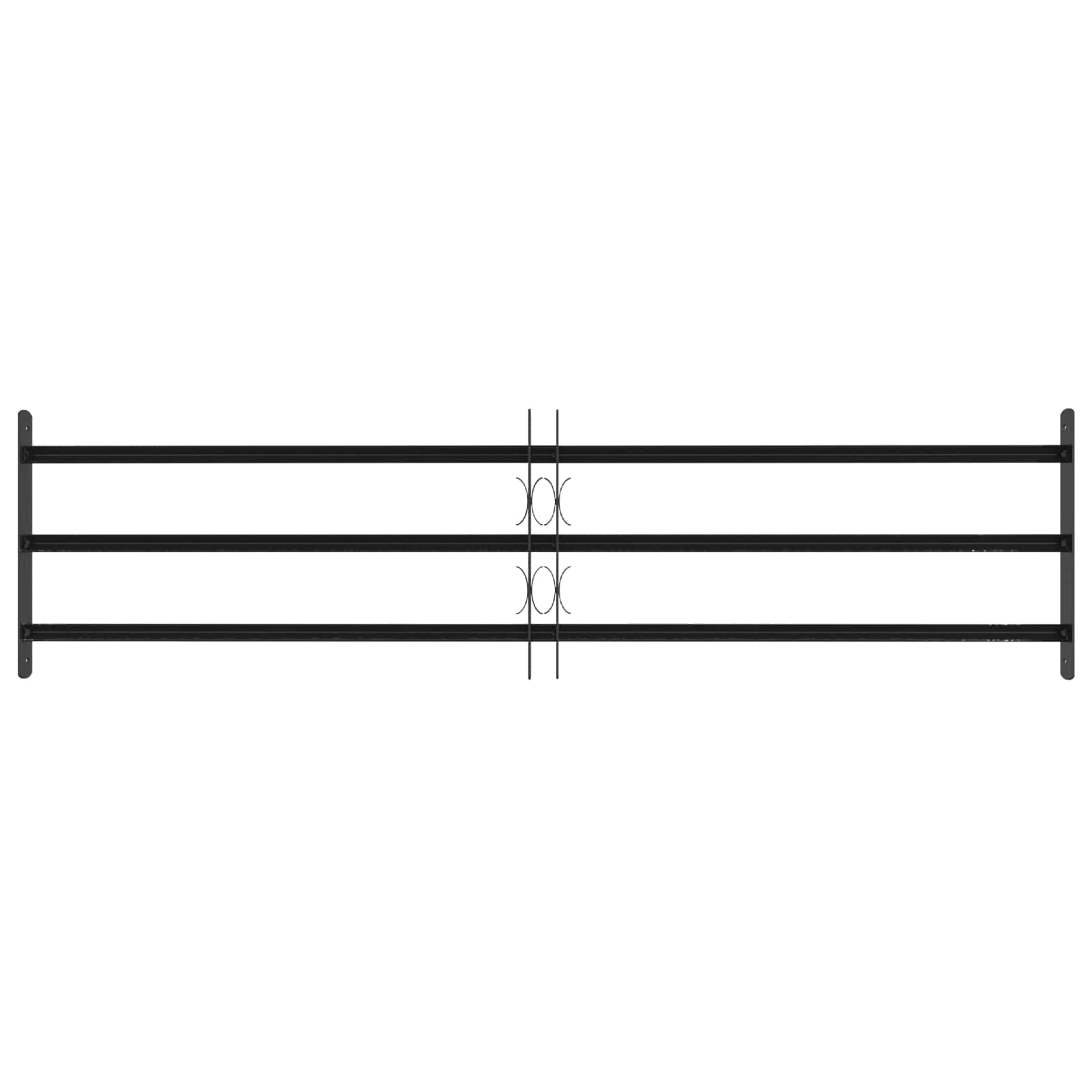 Sicherheitsgitter für Fenster mit 3 Querstangen 3 Stk.