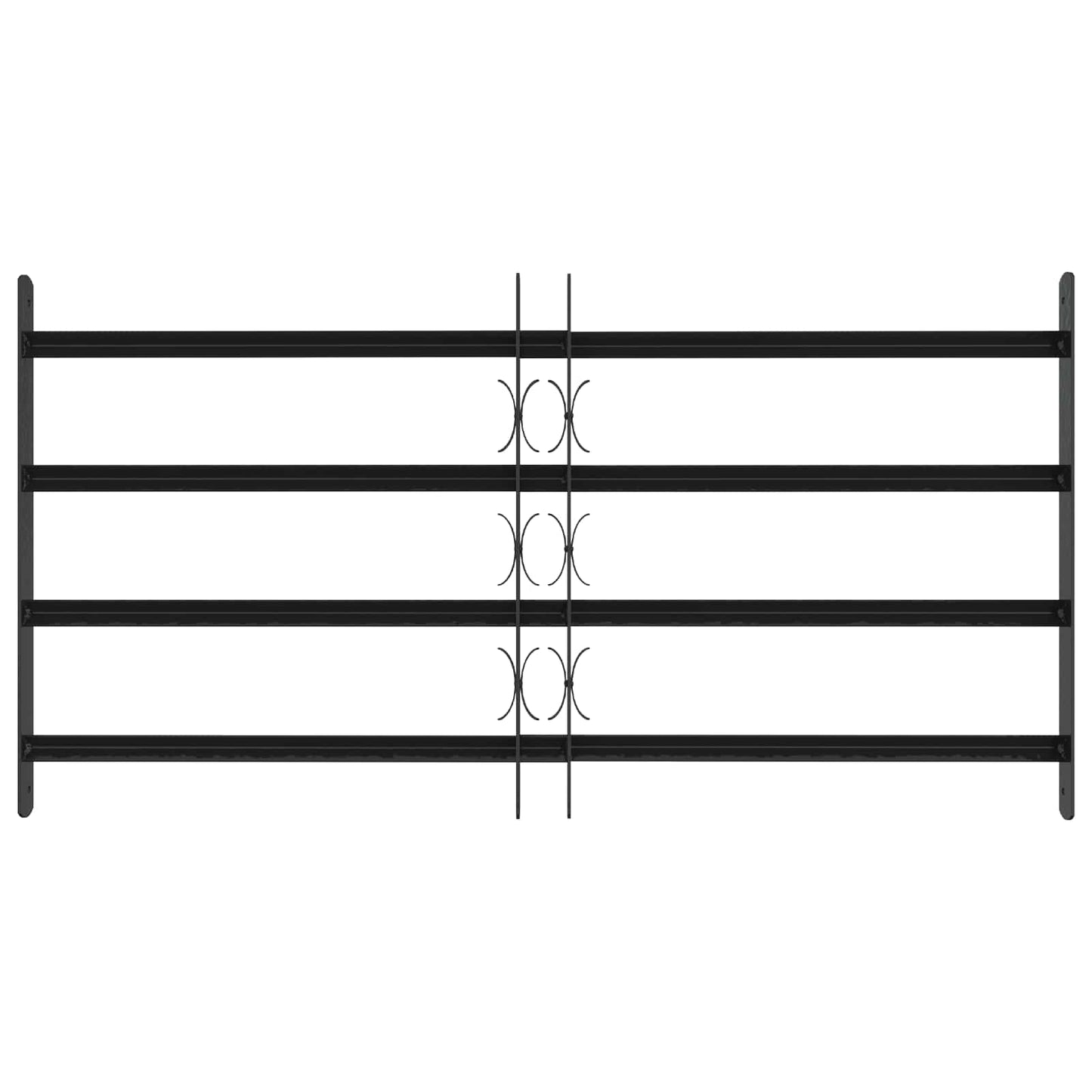 Sicherheitsgitter für Fenster mit 4 Querstangen 3 Stk.