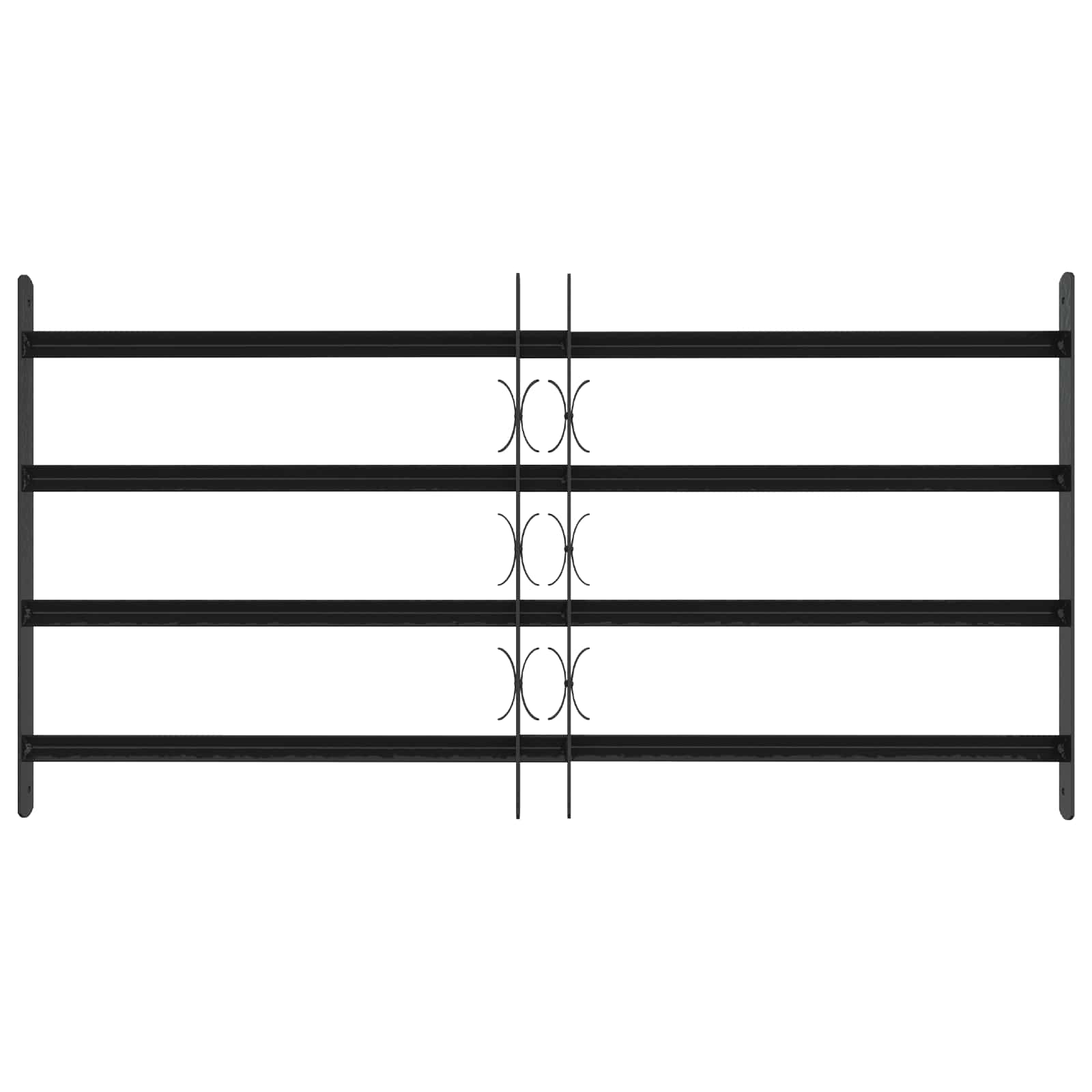 Sicherheitsgitter für Fenster mit 4 Querstangen 3 Stk.