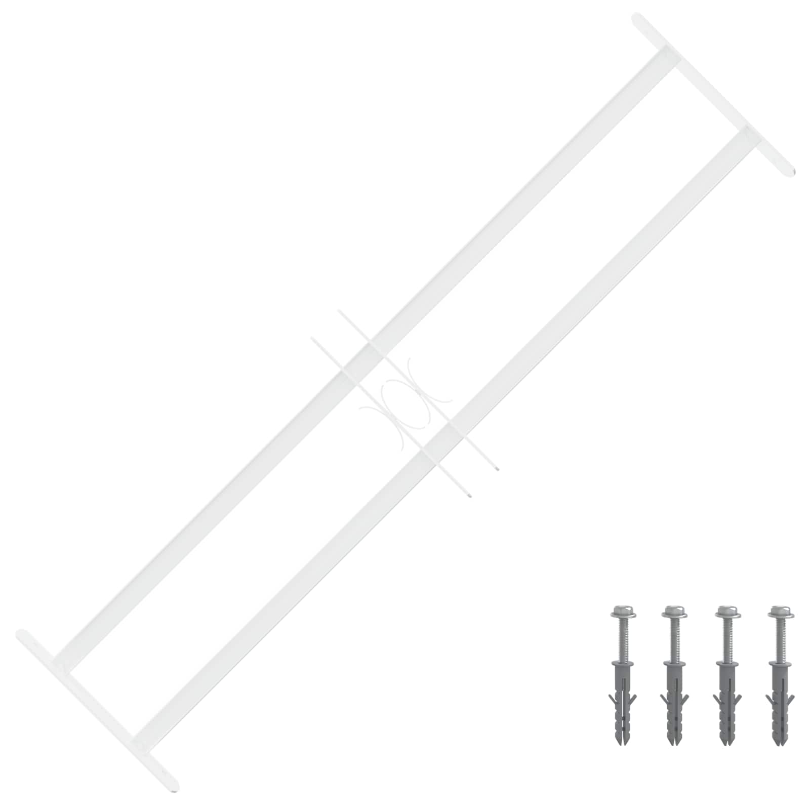 Sicherheitsgitter für Fenster mit 2 Querstangen 63-114 cm