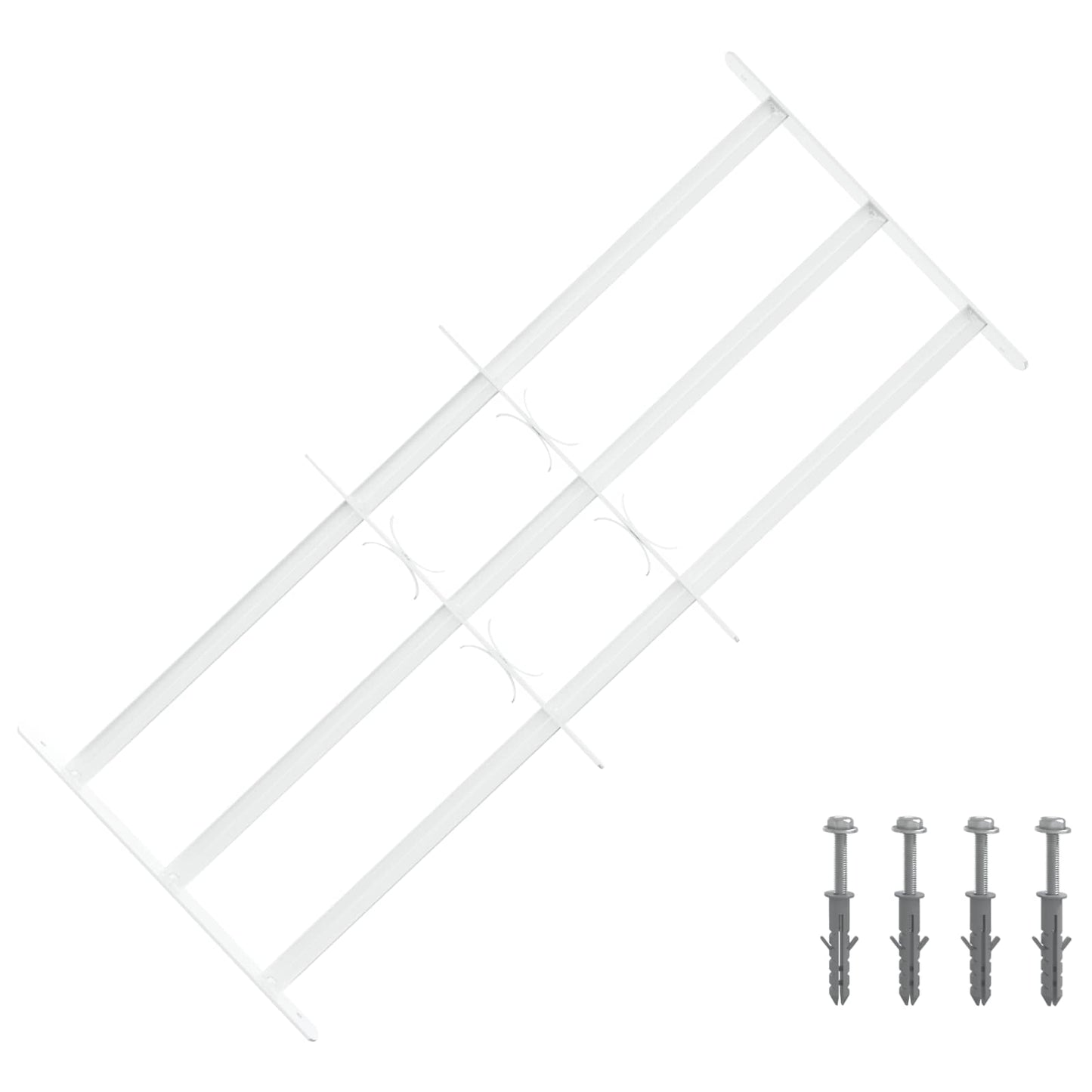 Sicherheitsgitter für Fenster mit 3 Querstangen 63-114 cm
