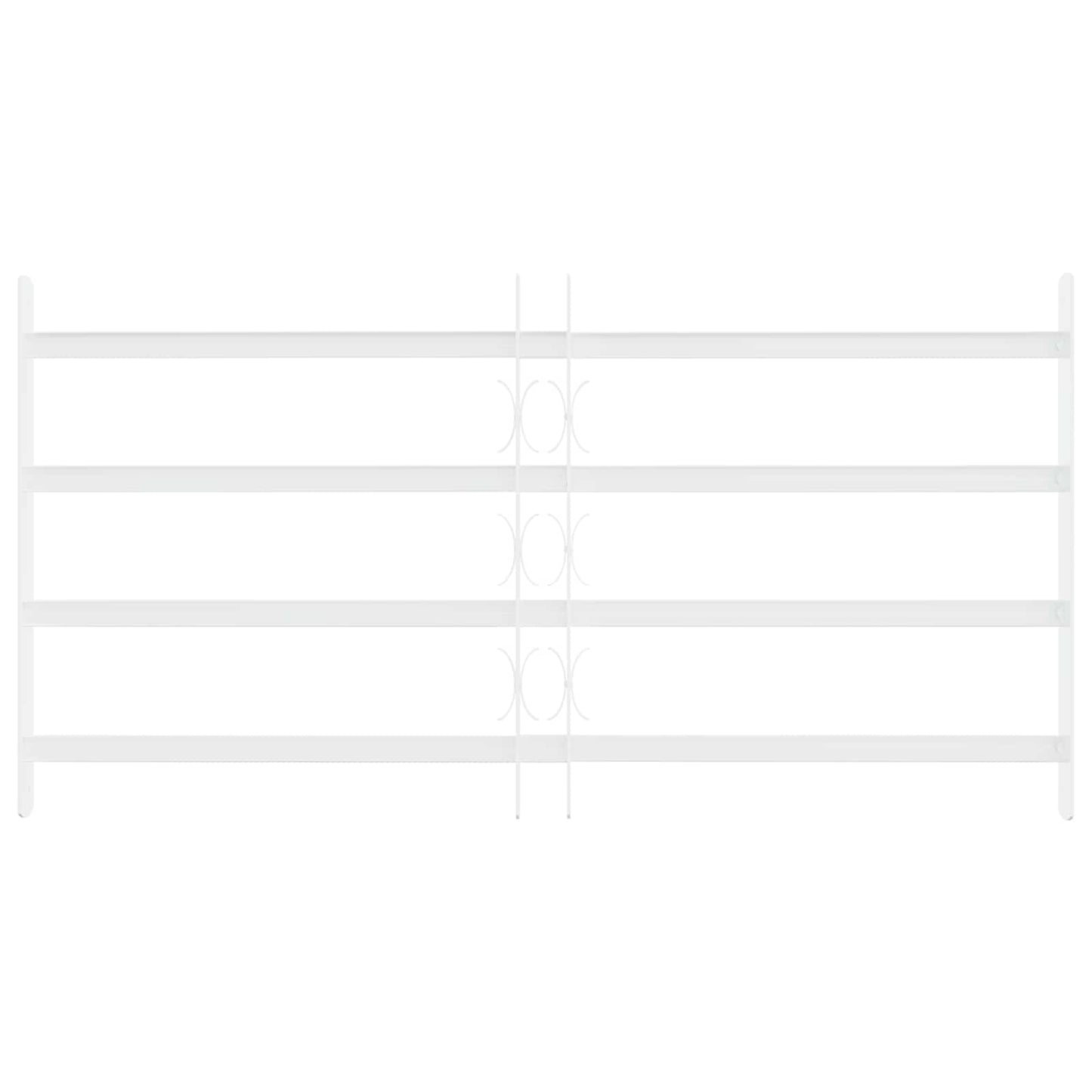Security Grille for Windows with 4 Crossbars 63-114 cm