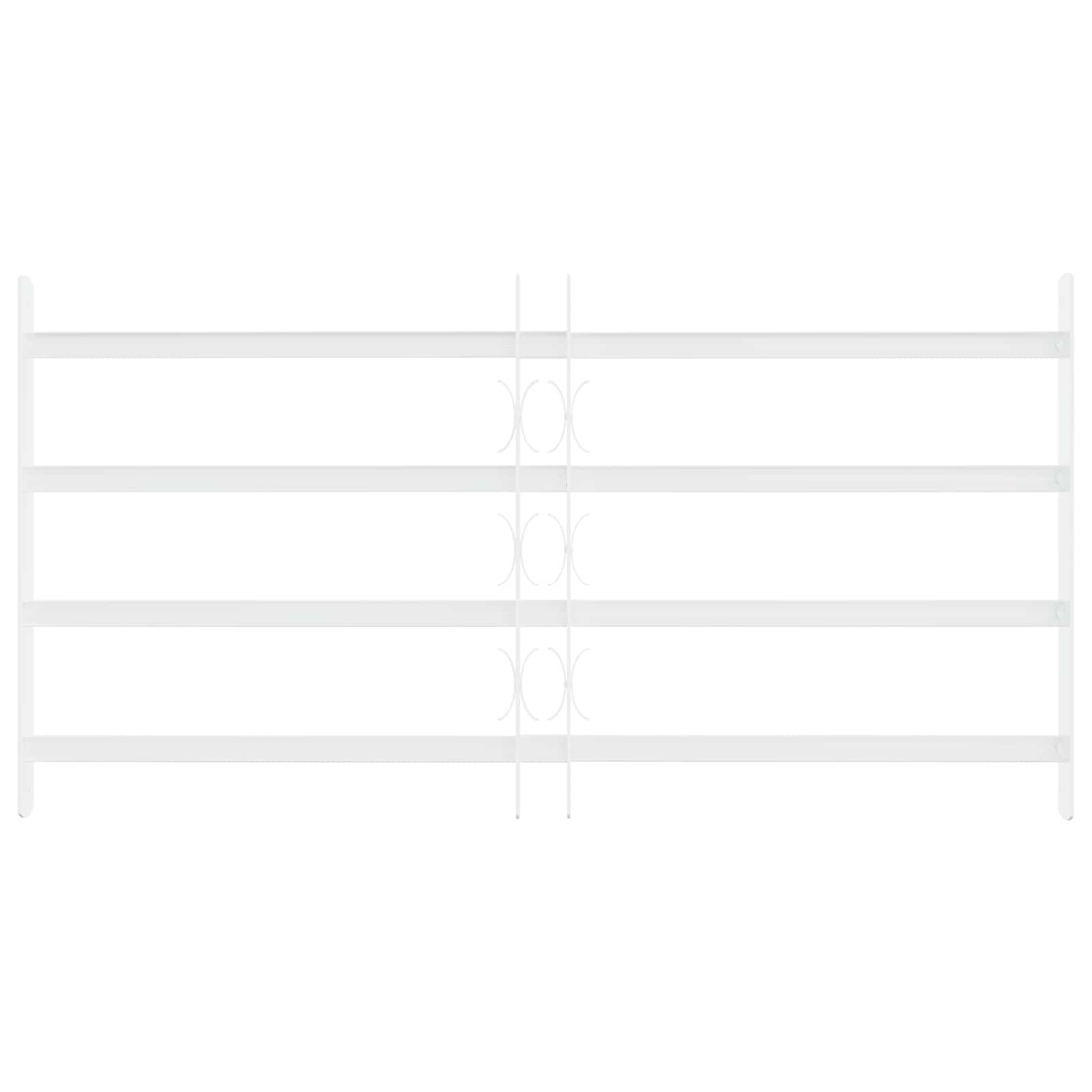 Security Grille for Windows with 4 Crossbars 63-114 cm