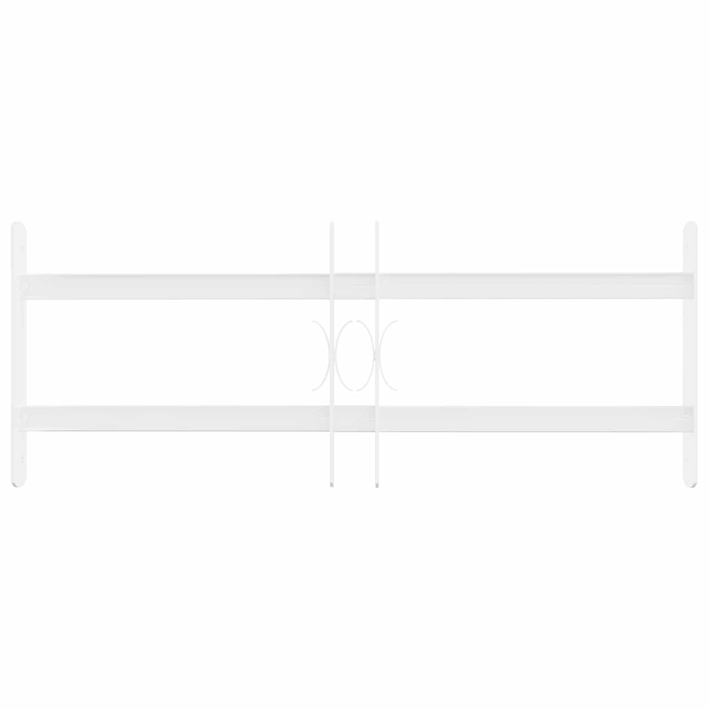 Sicherheitsgitter für Fenster mit 2 Querstangen 3 stk. 43-74 cm