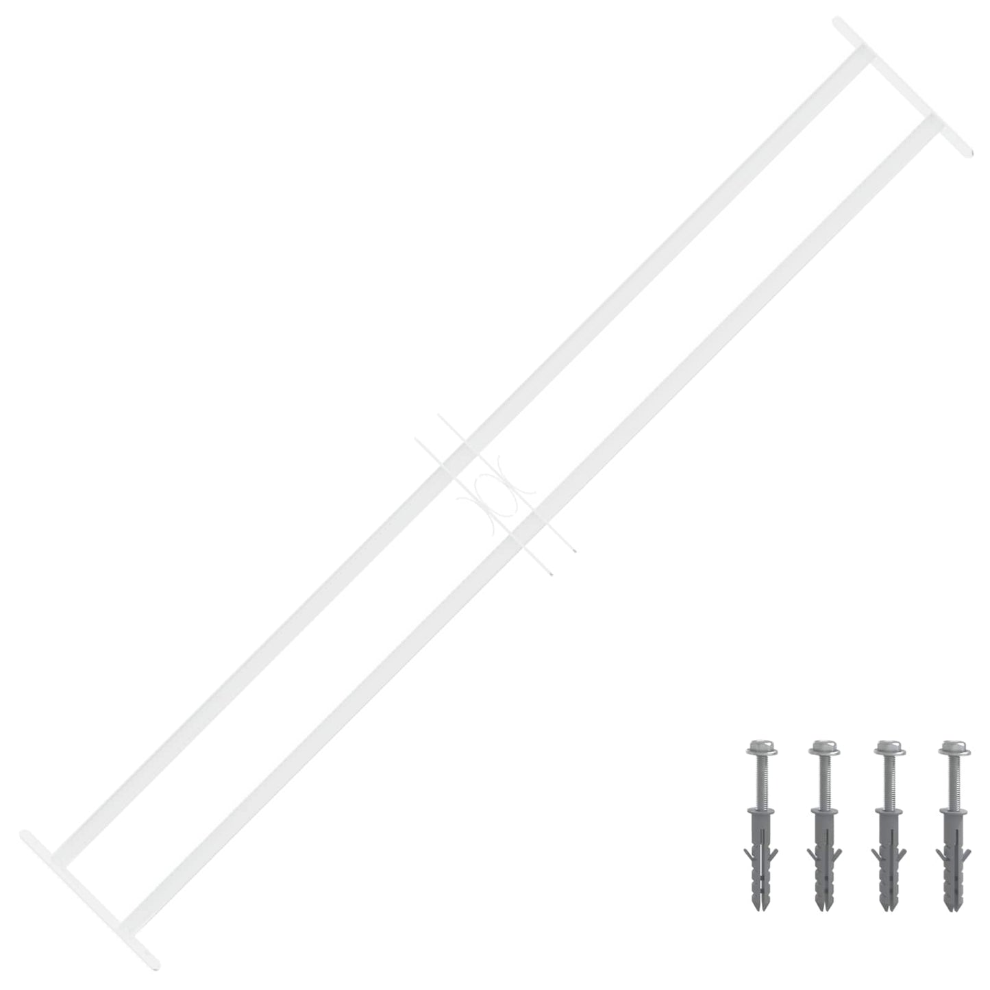 Sicherheitsgitter für Fenster mit 2 Querstreben 3 stk.