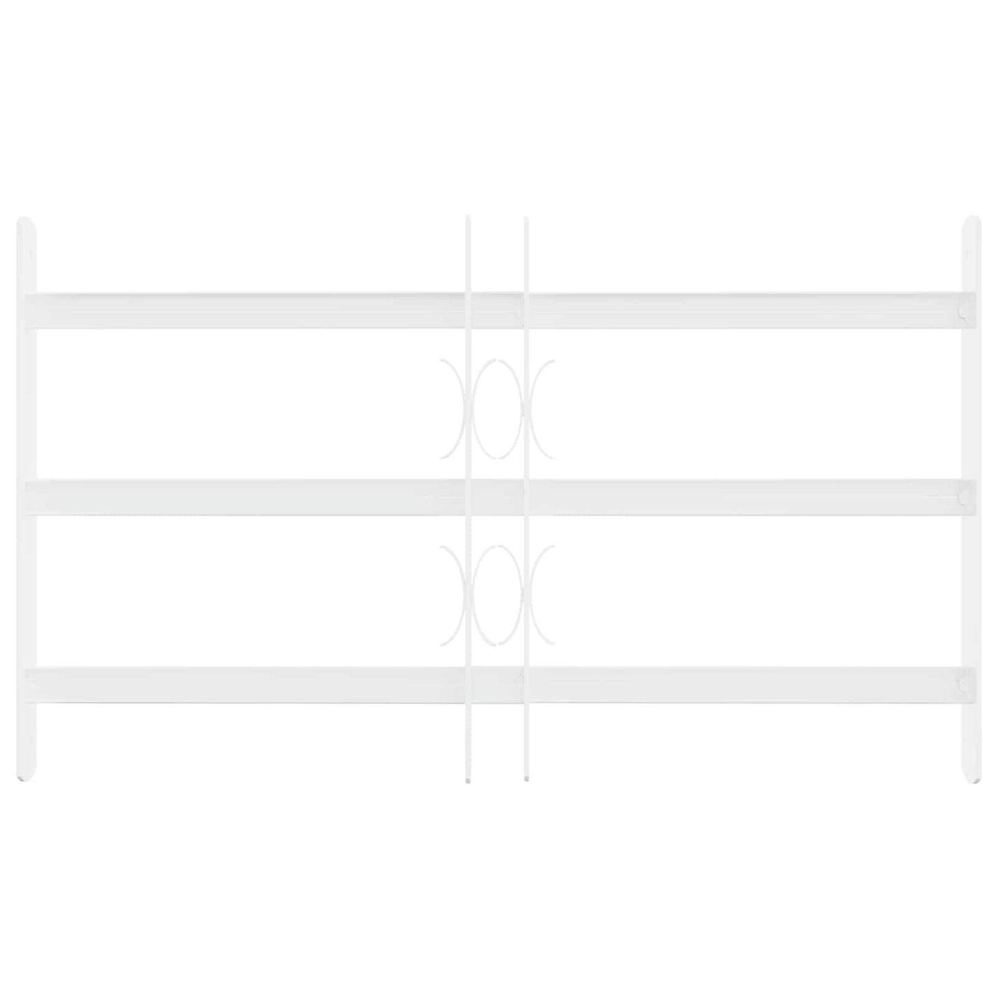 Sicherheitsgitter für Fenster mit 3 Querstreben 3 stk. 43-74 cm