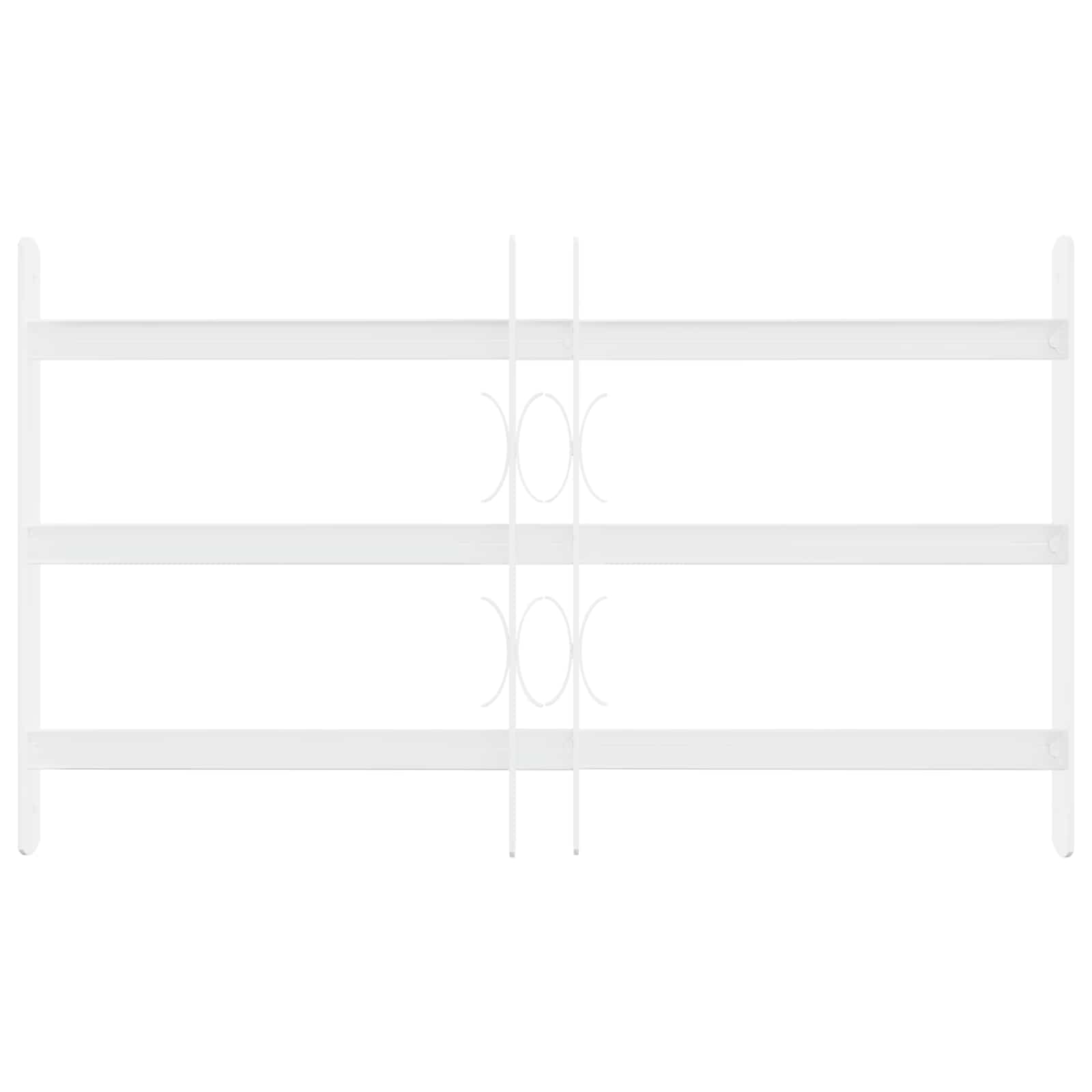 Sicherheitsgitter für Fenster mit 3 Querstreben 3 stk. 43-74 cm