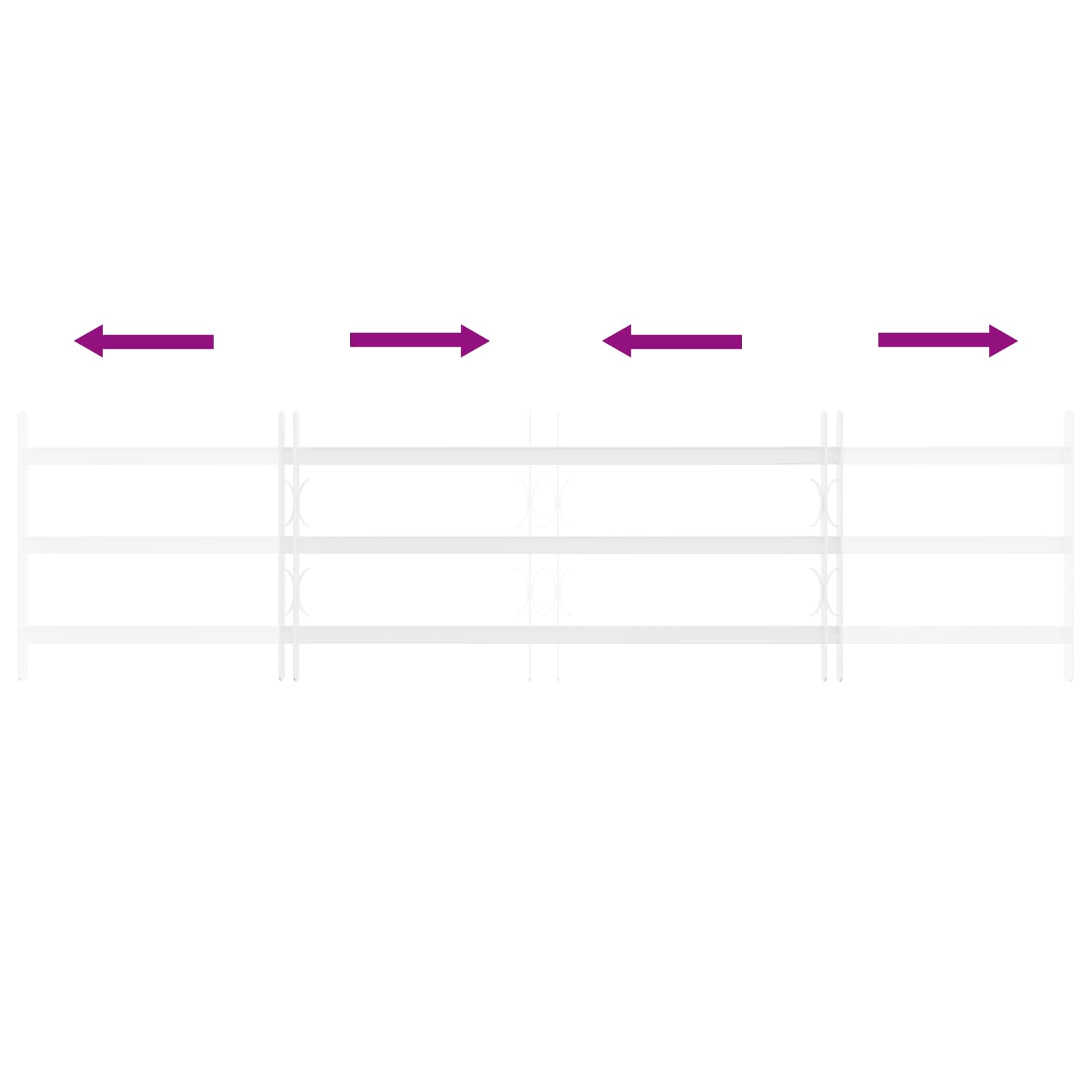 Sicherheitsgitter für Fenster mit 3 Querstangen 3 stk.