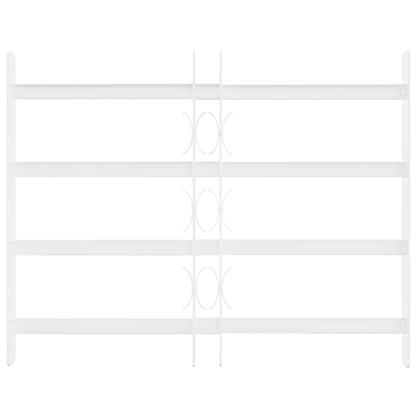 Security Grille for Windows with 4 Crossbars 3 stk. 43-74 cm
