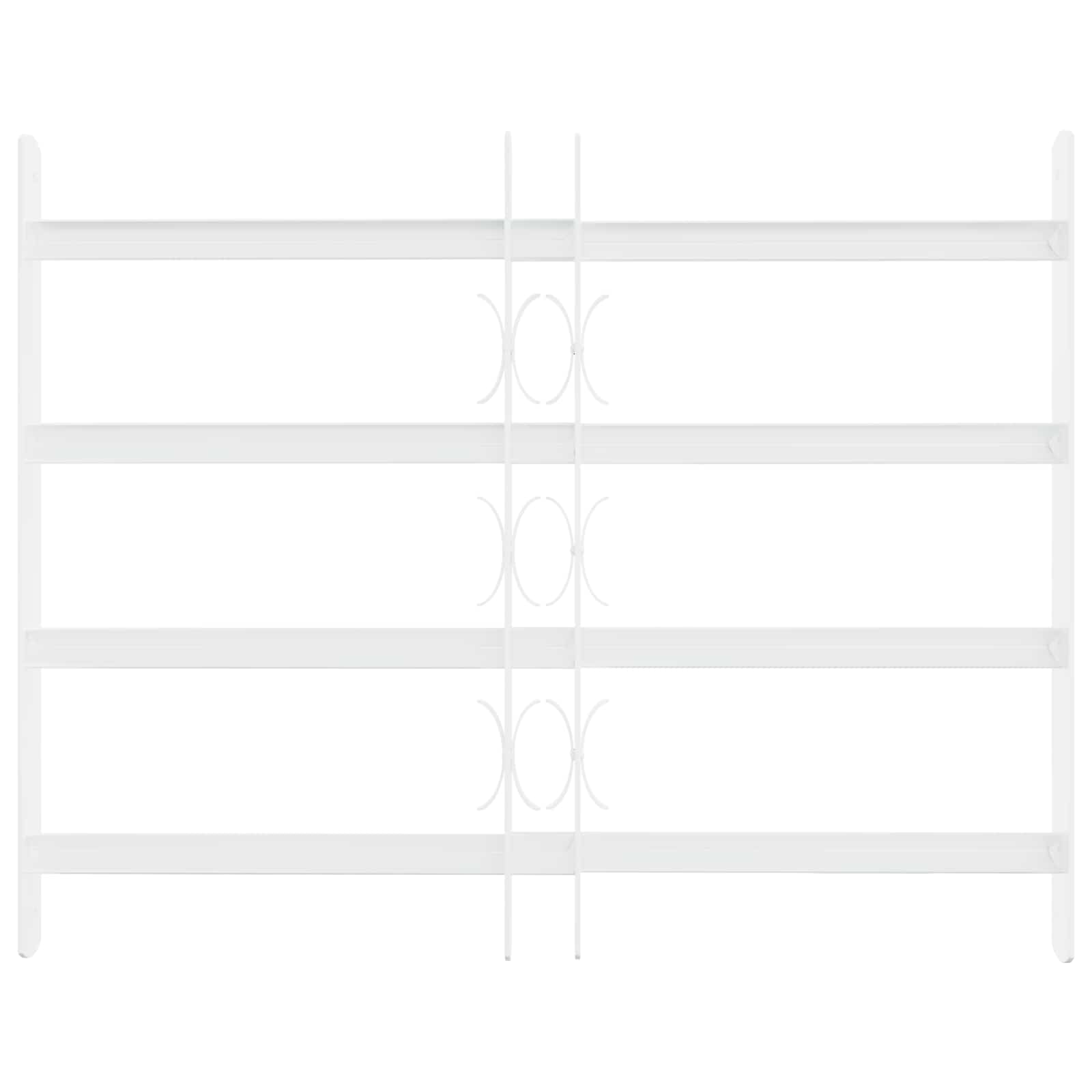 Security Grille for Windows with 4 Crossbars 3 stk. 43-74 cm