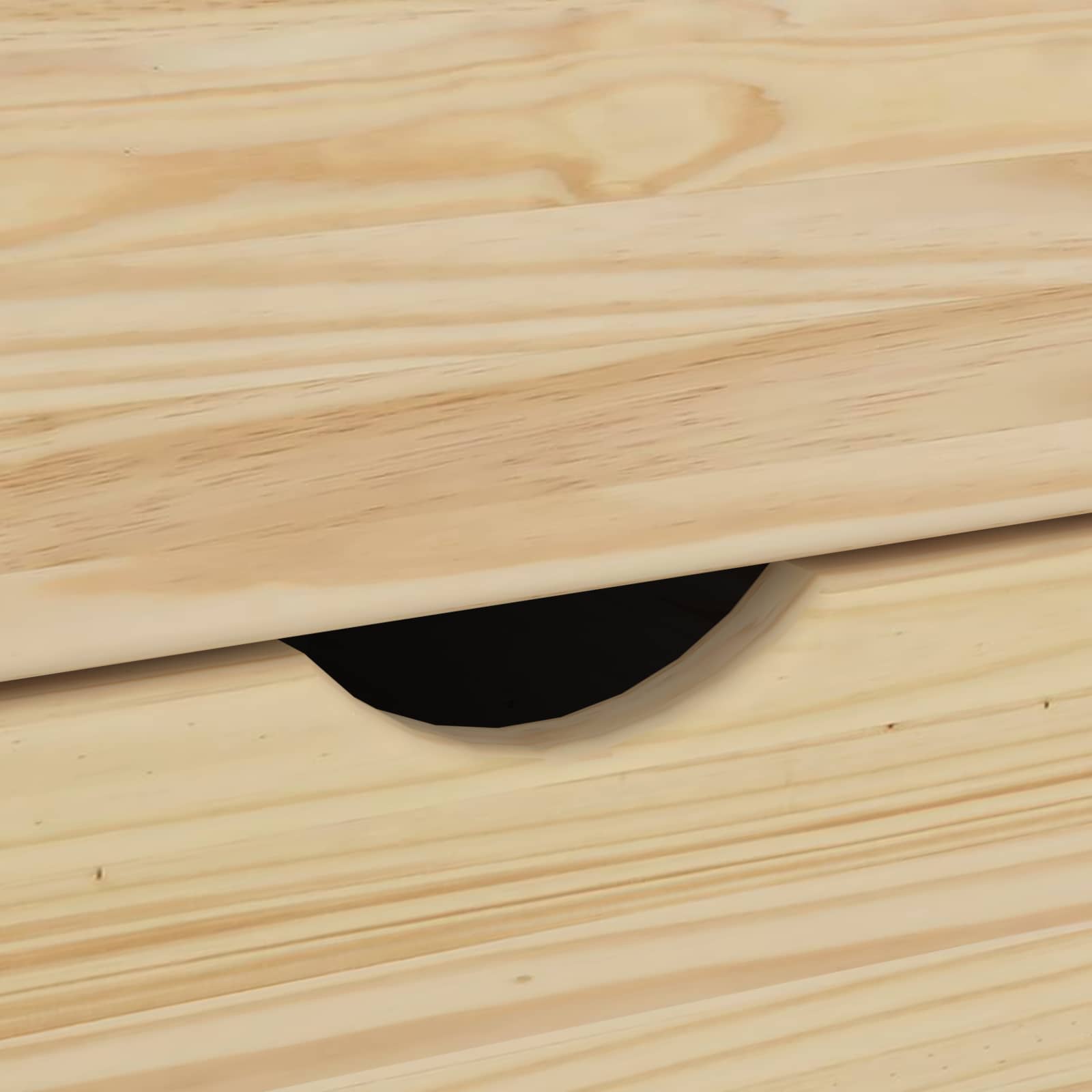 Rollschrank Mit Rad Braun 34 x 39 x 56 cm Massives Kiefernholz
