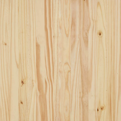 Rollschrank 34 x 39 x 93,5 cm Massivholz Kiefer Braun