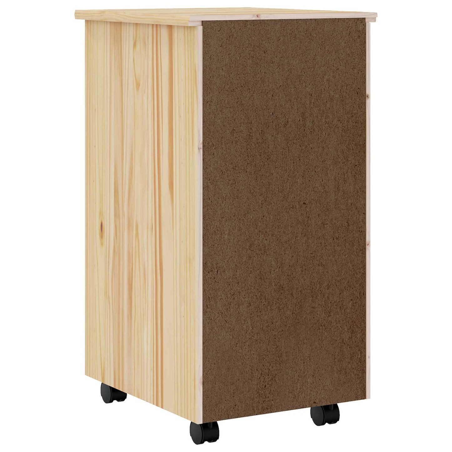 Rollcontainer mit Schubladen MOSS 34 x 39 x 65,5 cm Klarlack