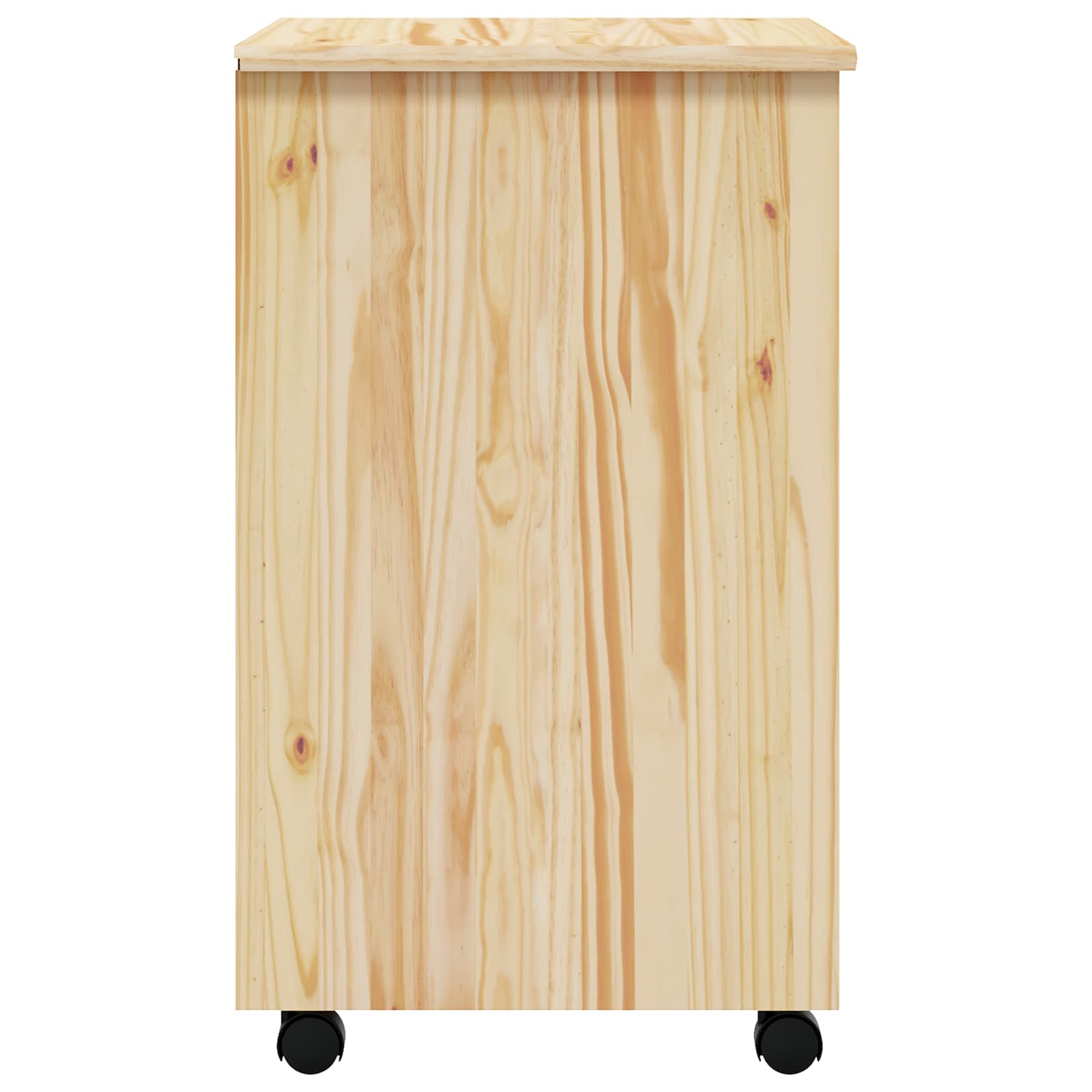 Rollcontainer mit Schubladen MOSS 53 x 39 x 65,5 cm Klarlack