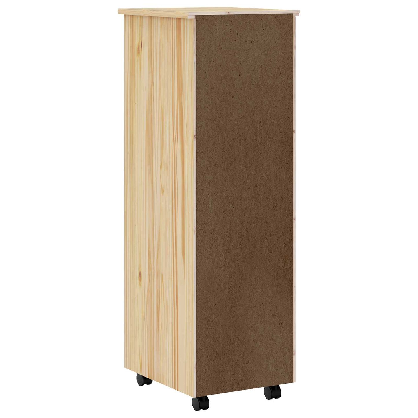 Rollcontainer mit Schubladen MOSS 34 x 39 x 103 cm Klarlack