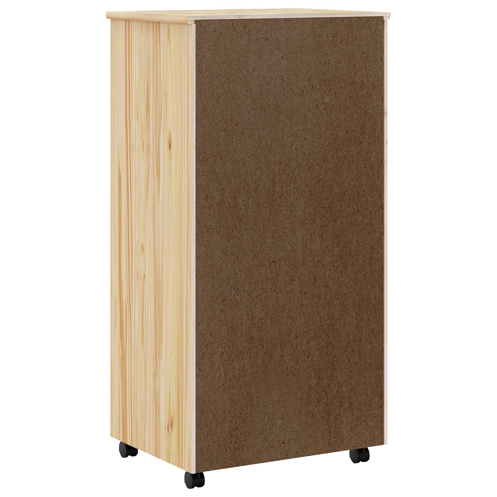 Rollcontainer mit Schubladen MOSS 53 x 39 x 103 cm Klarlack