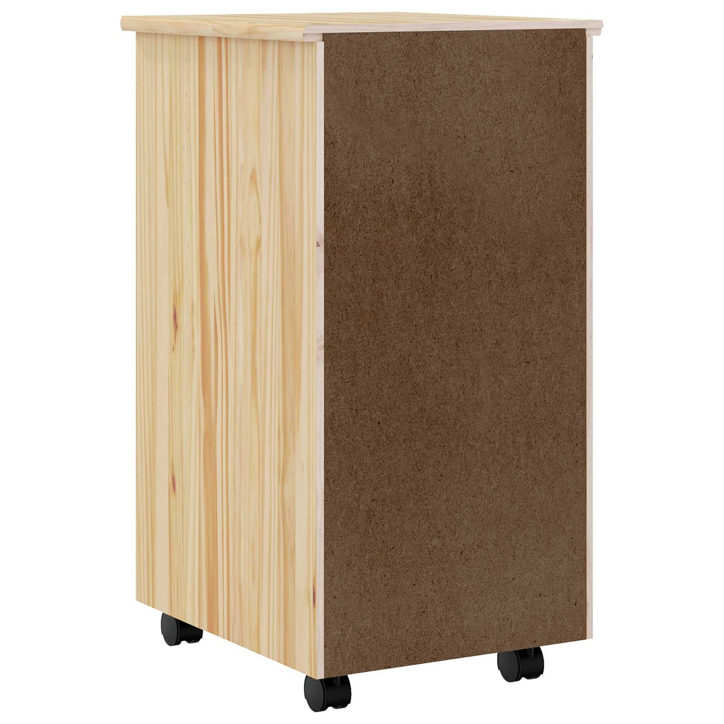 Rollwagen mit Schreibtisch MOSS 34 x 39 x 65,5 cm Klarlack