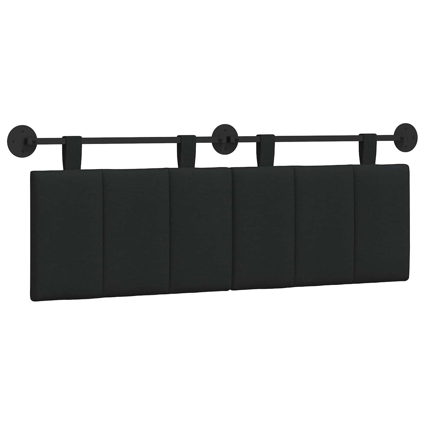 Hängendes Kopfteil Schwarz Stoff