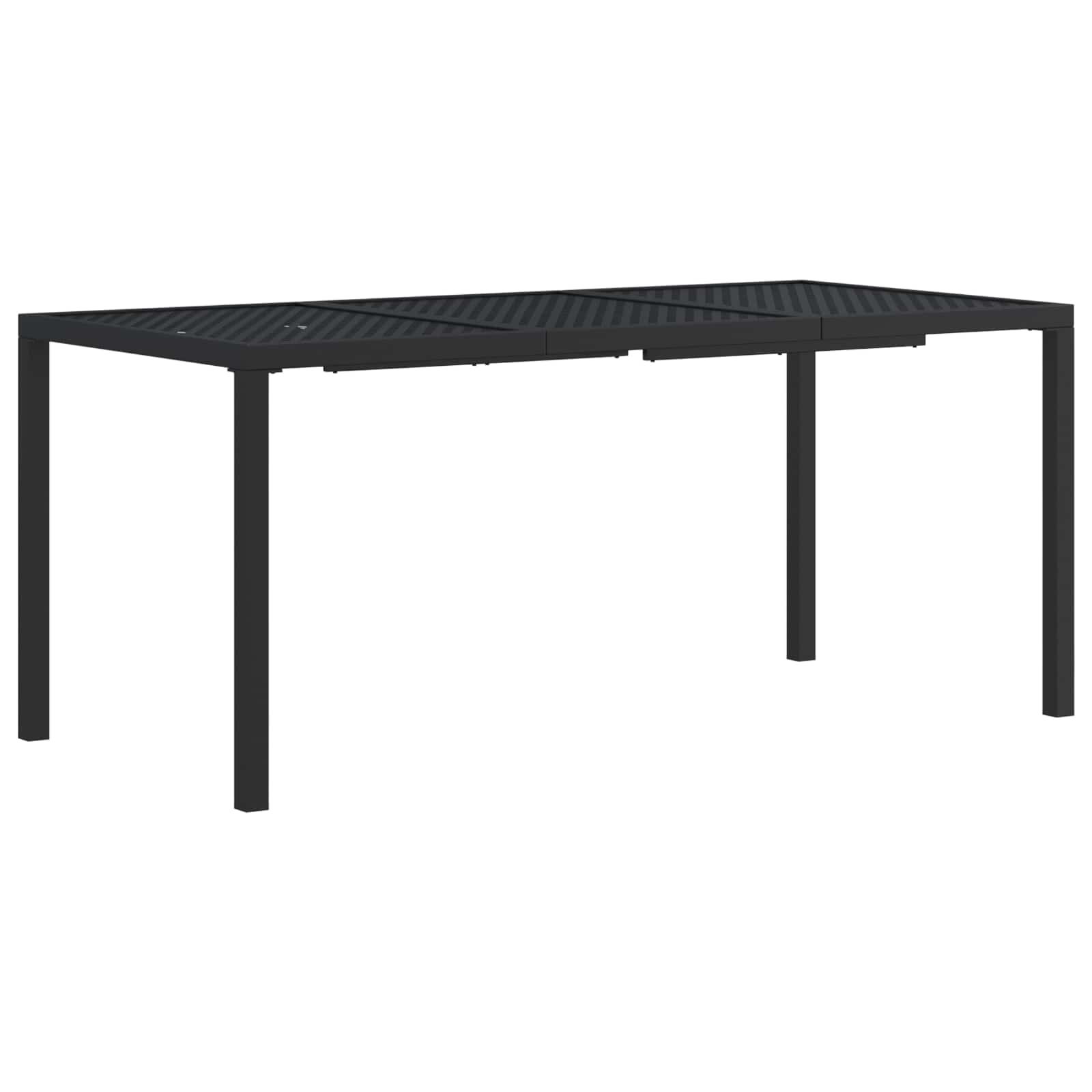 Gartenmöbel Set 7 stk. Anthrazit Stahl