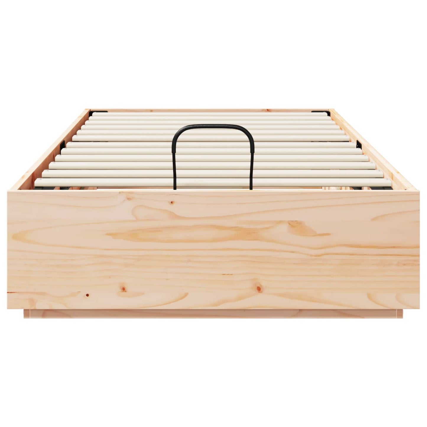 Ottoman-Bettgestell mit Stauraum Natur 90 x 200 cm