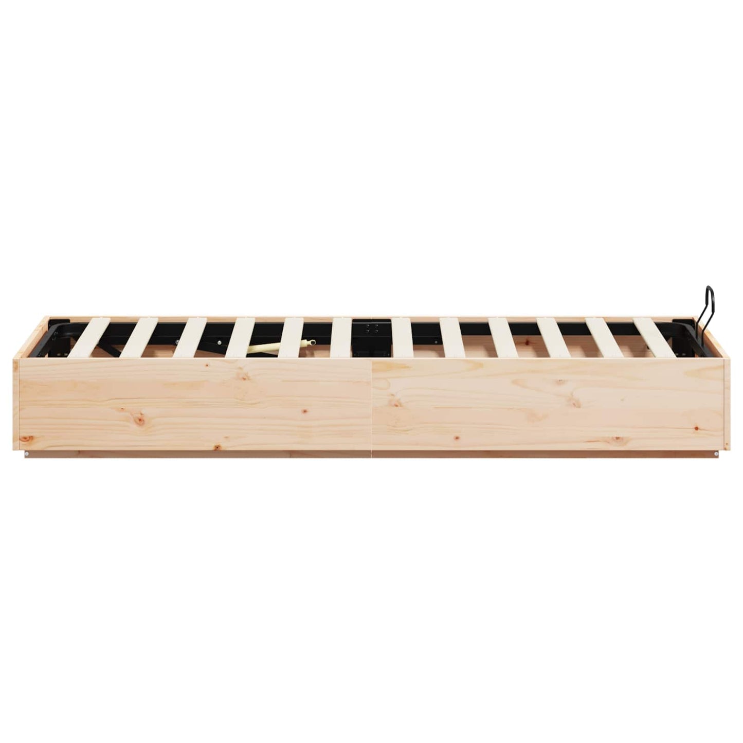 Ottoman-Bettgestell mit Stauraum Natur 90 x 200 cm