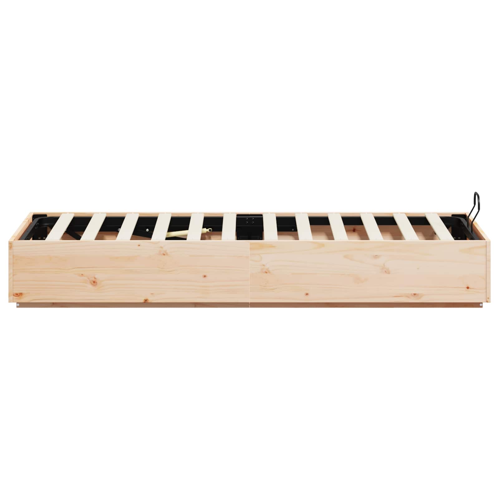 Ottoman-Bettgestell mit Stauraum Natur 90 x 200 cm