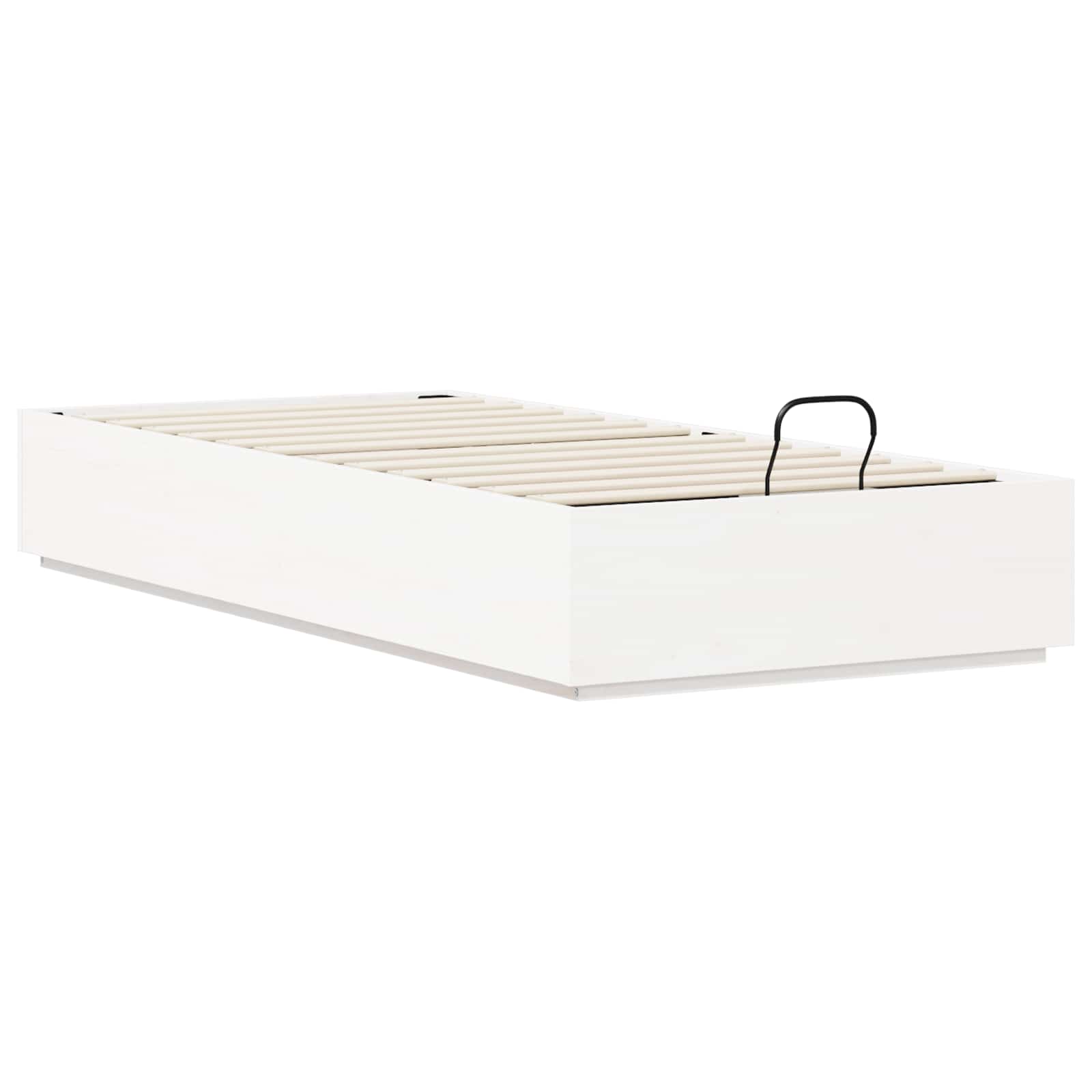 Ottoman-Bettgestell mit Stauraum Weiß 90 x 200 cm