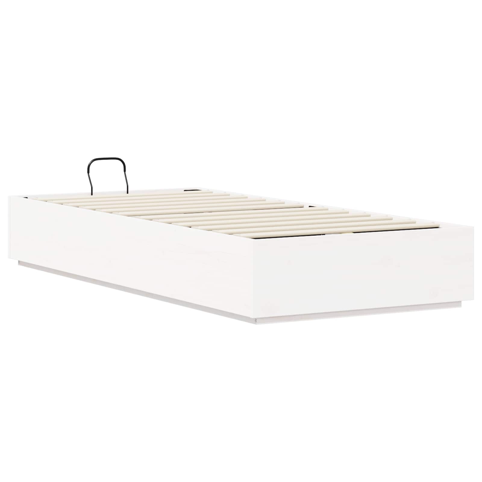Ottoman-Bettgestell mit Stauraum Weiß 90 x 200 cm