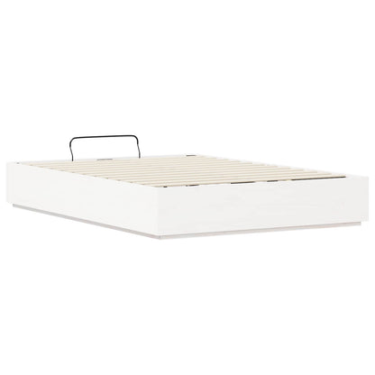 Ottoman-Bettgestell mit Stauraum Weiß 120 x 190 cm